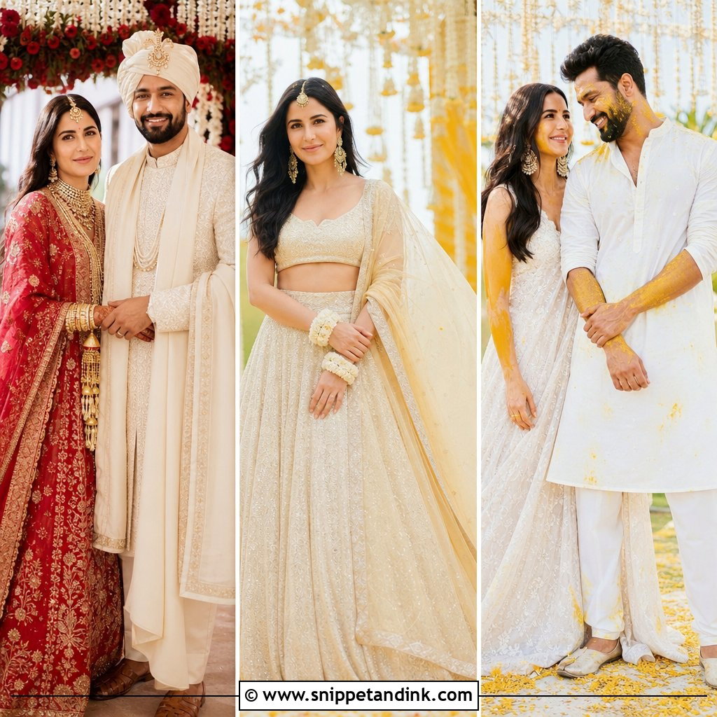 20 Katrina Kaif Vicky Kaushal Wedding Looks to Inspire Couples