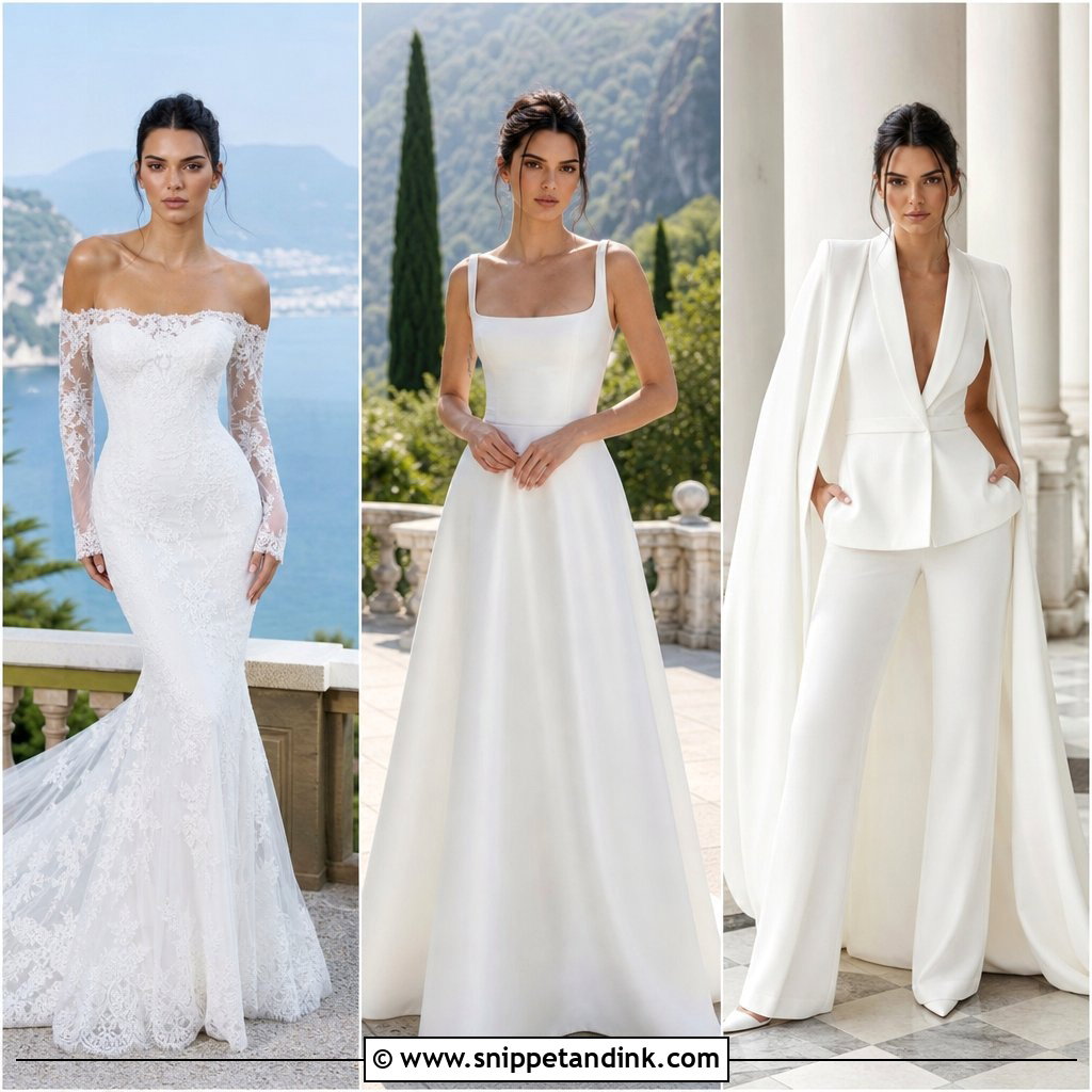 20 Kendall Jenner Wedding Dress Ideas for Chic Bridal Inspiration