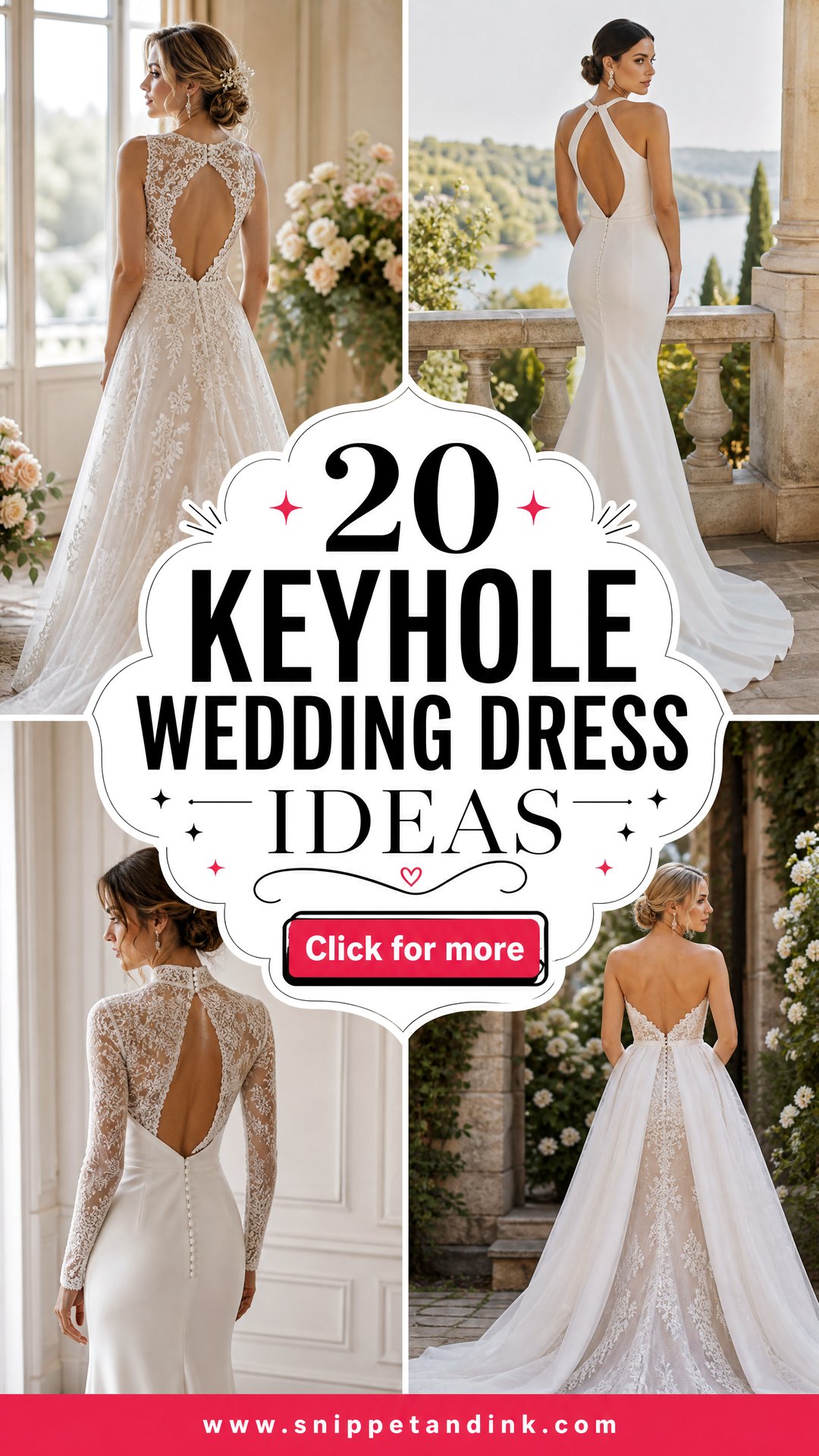 20 Keyhole Wedding Dress Ideas for a Striking Bridal Look - 20 Keyhole Wedding Dress Ideas for a Striking Bridal Look