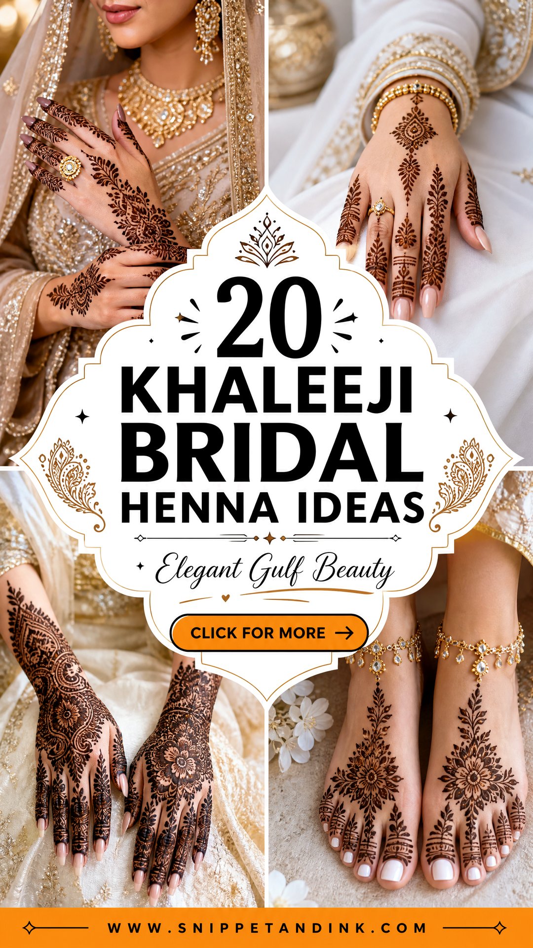 20 Khaleeji Bridal Henna Ideas for Elegant Gulf Brides - 20 Khaleeji Bridal Henna Ideas for Elegant Gulf Brides