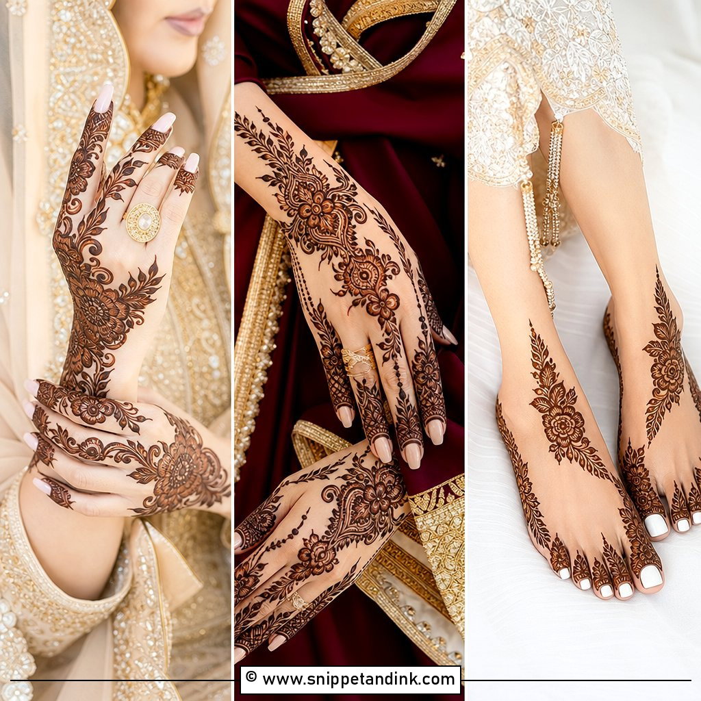 20 Khaleeji Bridal Henna Ideas for Elegant Gulf Brides