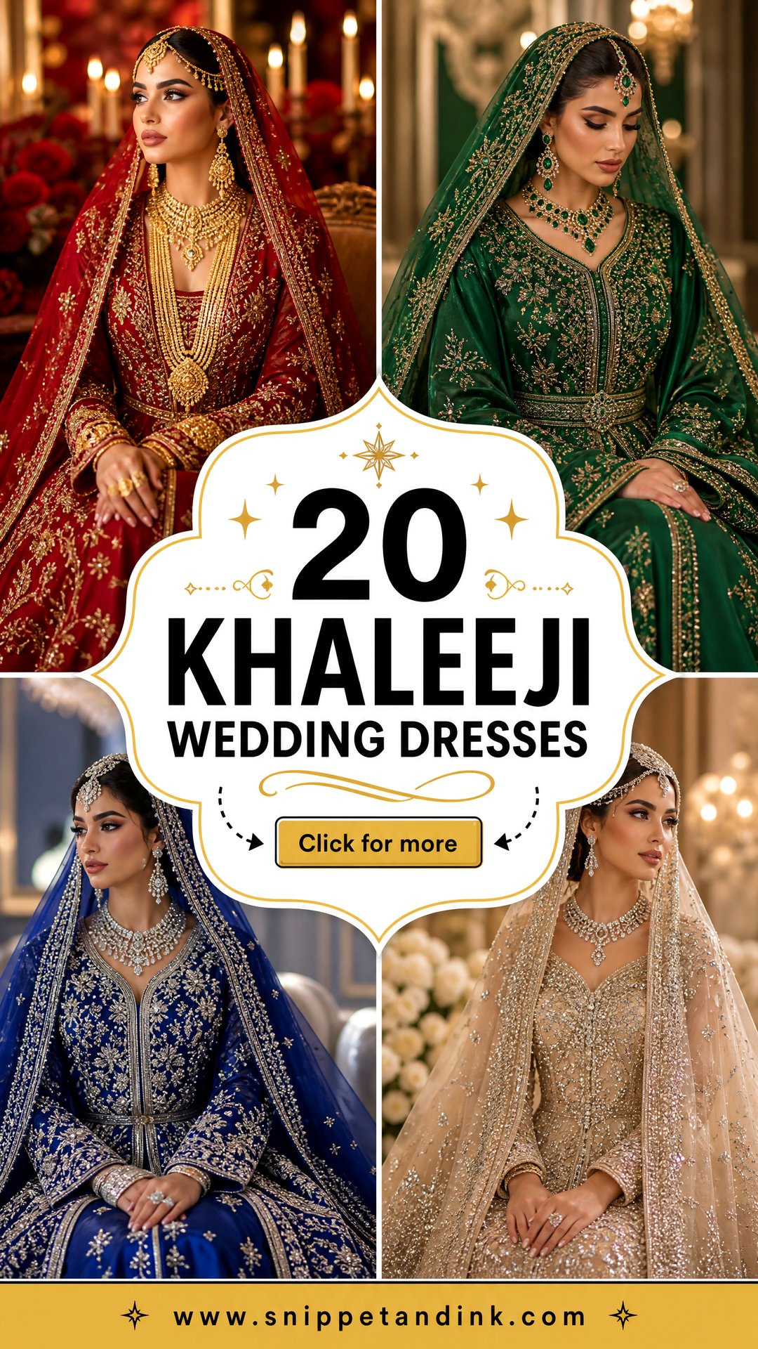 20 Khaleeji Wedding Dresses for a Regal Modern Bridal Look - 20 Khaleeji Wedding Dresses for a Regal Modern Bridal Look