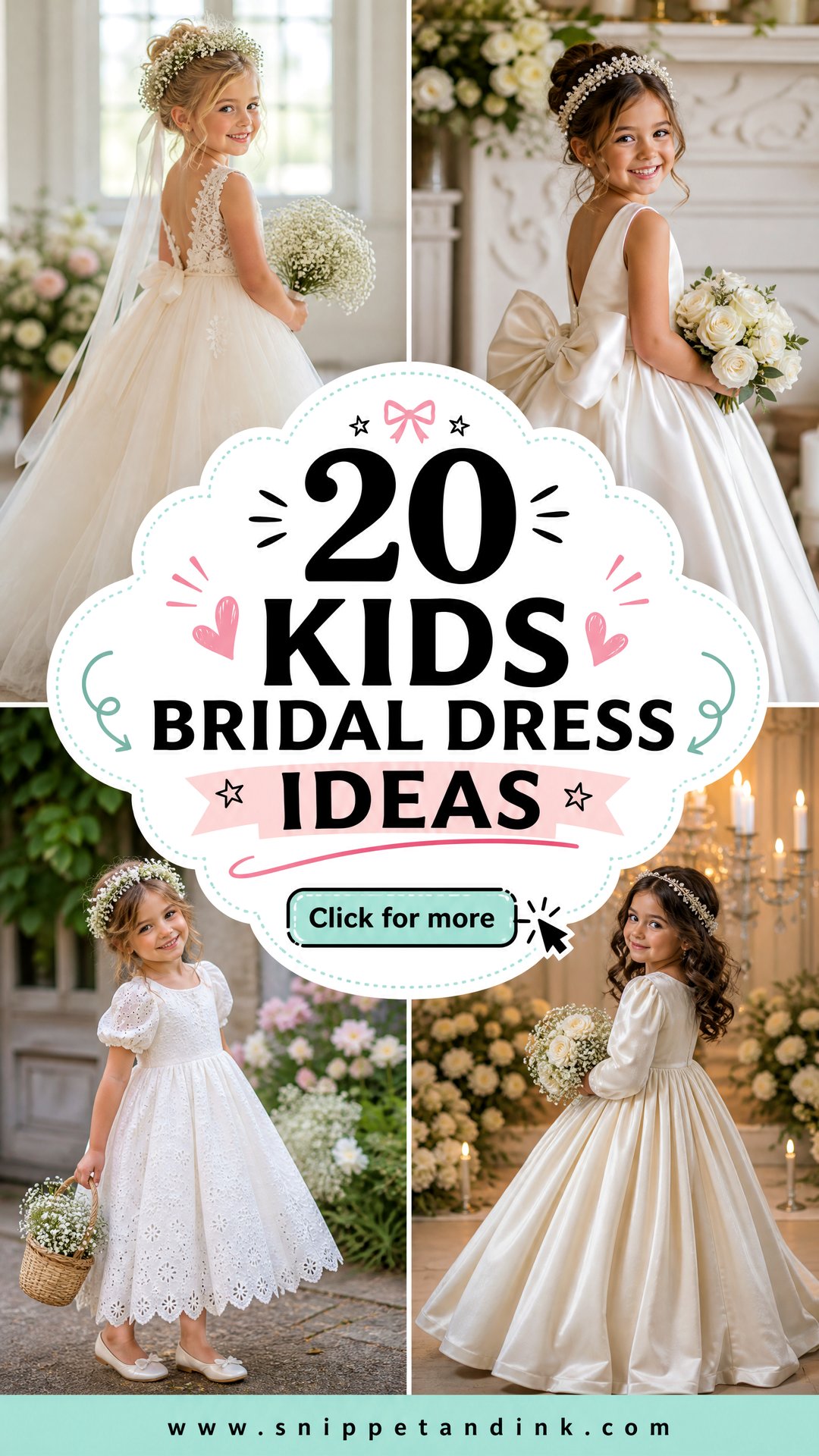 20 Kids Bridal Dress Ideas Charming Wedding Style Inspiration - 20 Kids Bridal Dress Ideas: Charming Wedding Style Inspiration