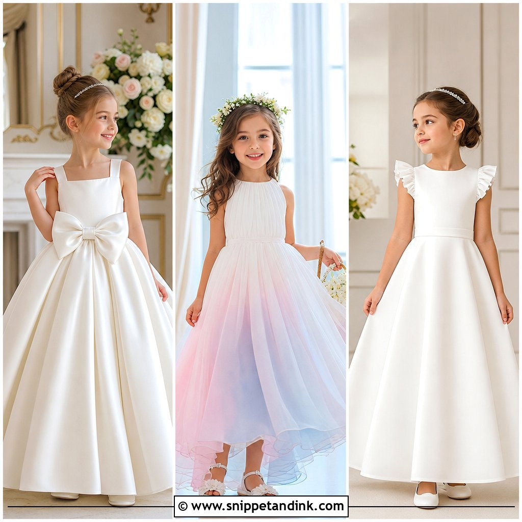 20 Kids Gown Design Wedding Dresses for Sweet Formal Style