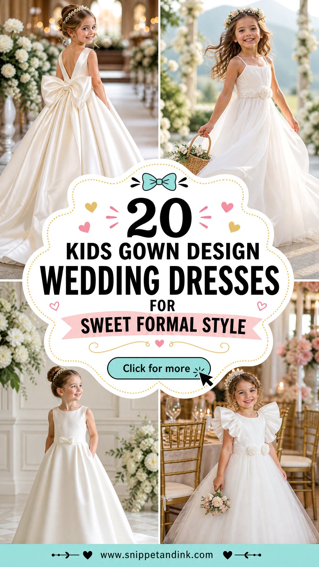 20 Kids Gown Design Wedding Dresses for Sweet Formal Style - 20 Kids Gown Design Wedding Dresses for Sweet Formal Style