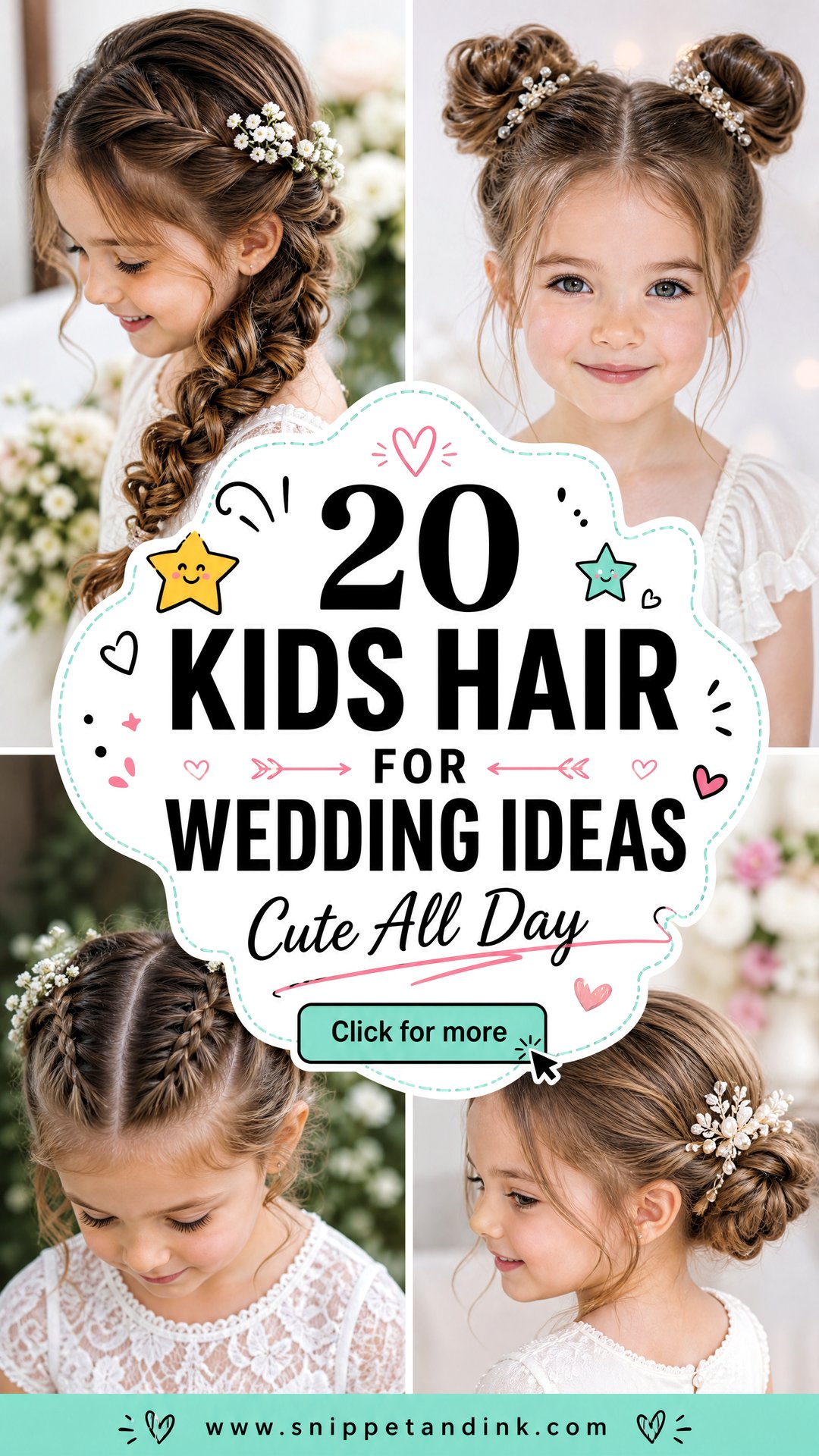 20 Kids Hair for Wedding Ideas That Stay Cute All Day Long - 20 Kids Hair for Wedding Ideas That Stay Cute All Day Long