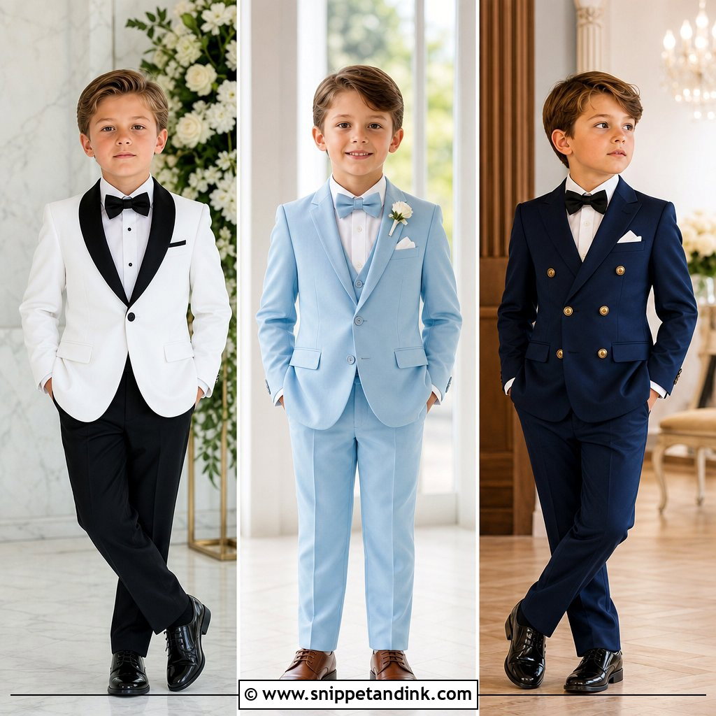 20 Kids Tuxedo Boys Wedding Ideas for Dapper Young Guests
