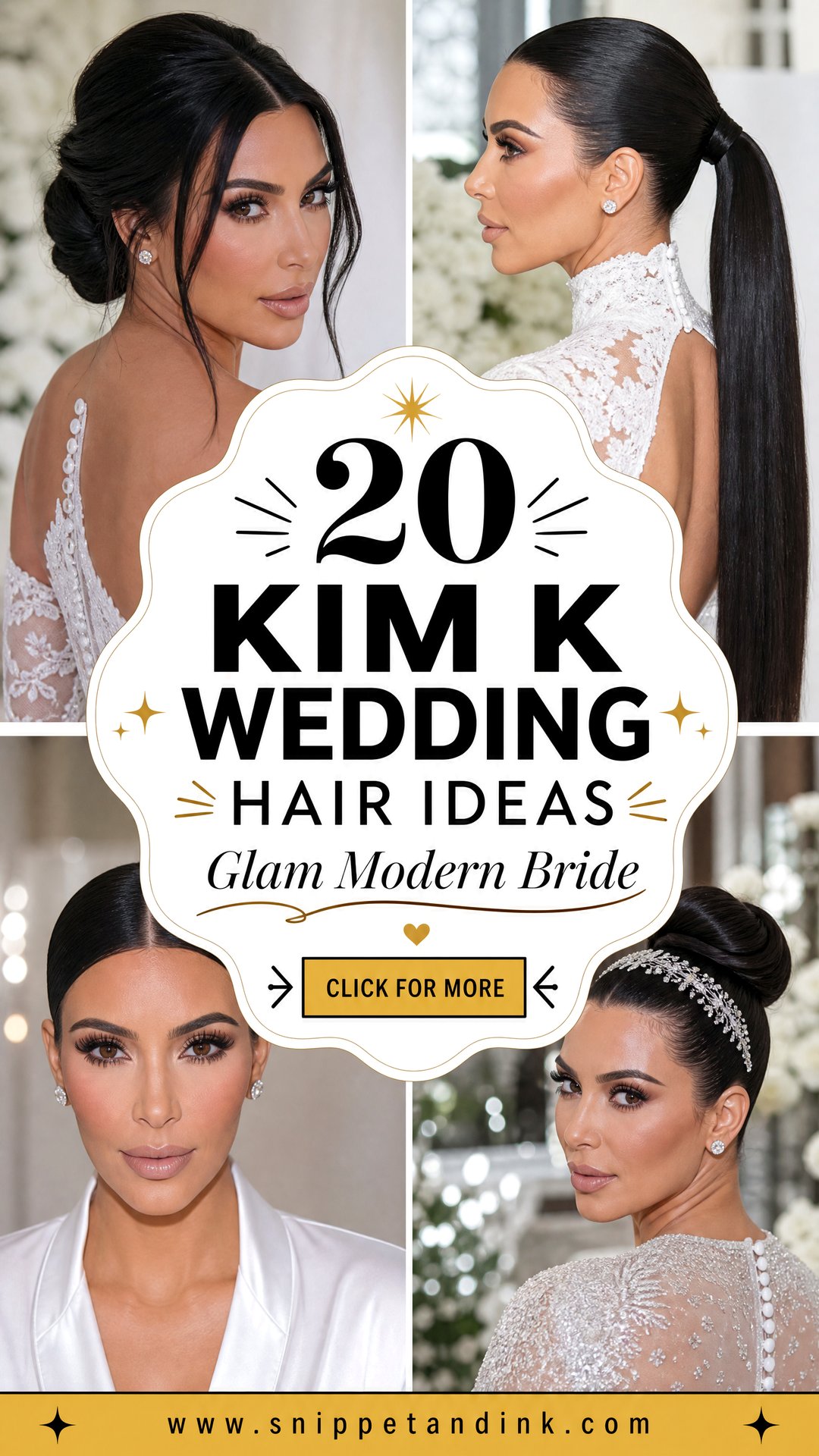 20 Kim K Wedding Hair Ideas for Glam Modern Brides Today - 20 Kim K Wedding Hair Ideas for Glam Modern Brides Today