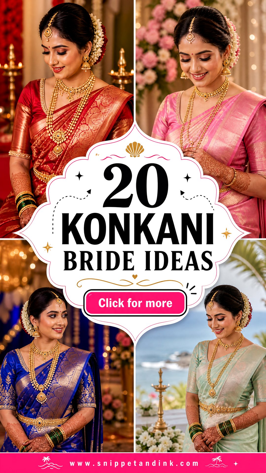 20 Konkani Bride Ideas for a Timeless Coastal Bridal Style - 20 Konkani Bride Ideas for a Timeless Coastal Bridal Style