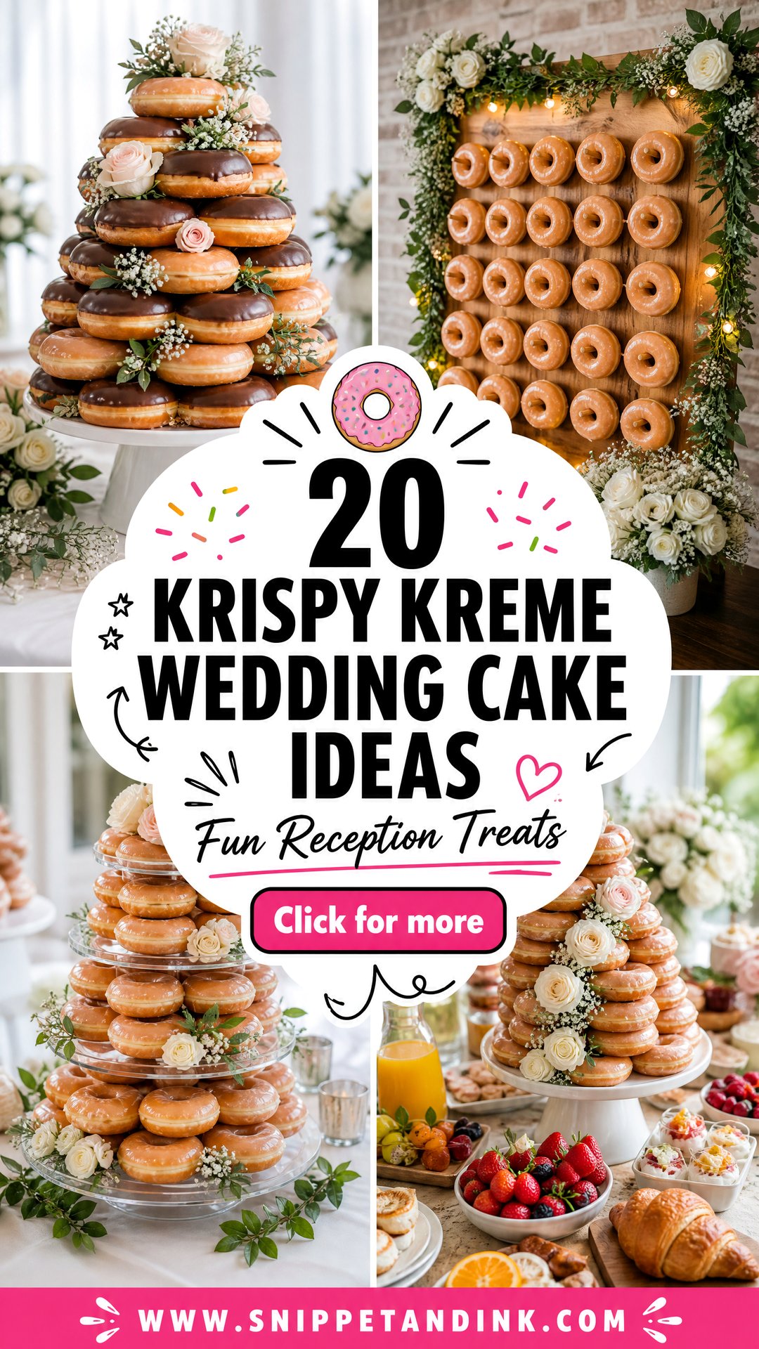 20 Krispy Kreme Wedding Cake Ideas for Fun Receptions - 20 Krispy Kreme Wedding Cake Ideas for Fun Receptions