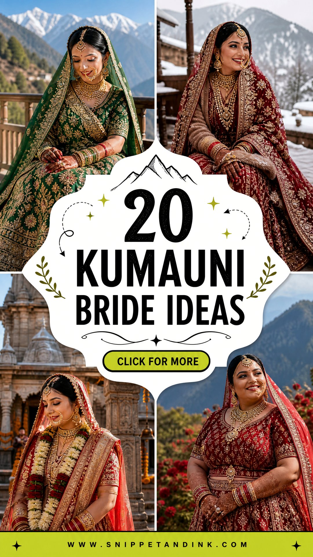 20 Kumauni Bride Ideas for a Regal Himalayan Bridal Look - 20 Kumauni Bride Ideas for a Regal Himalayan Bridal Look
