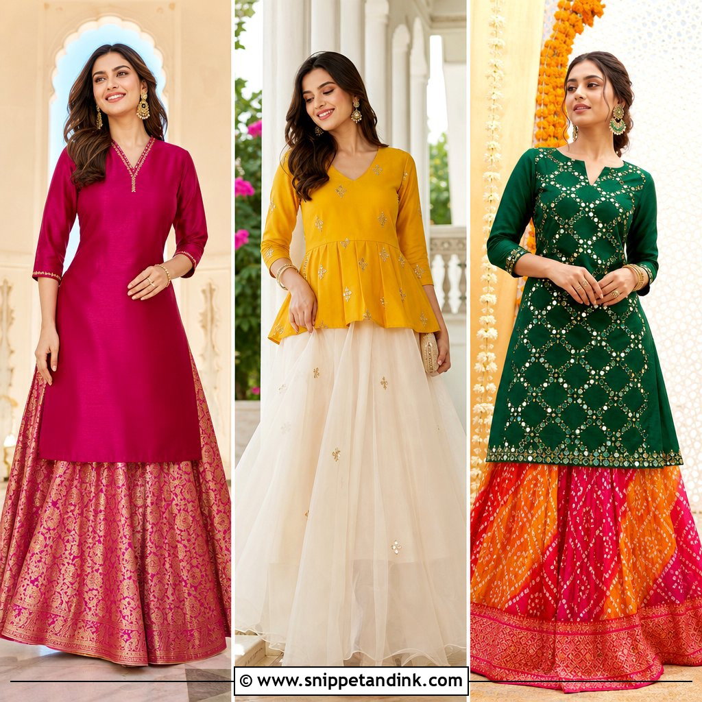 20 Kurti Skirt Indian Weddings Ideas for Vibrant Guest Style