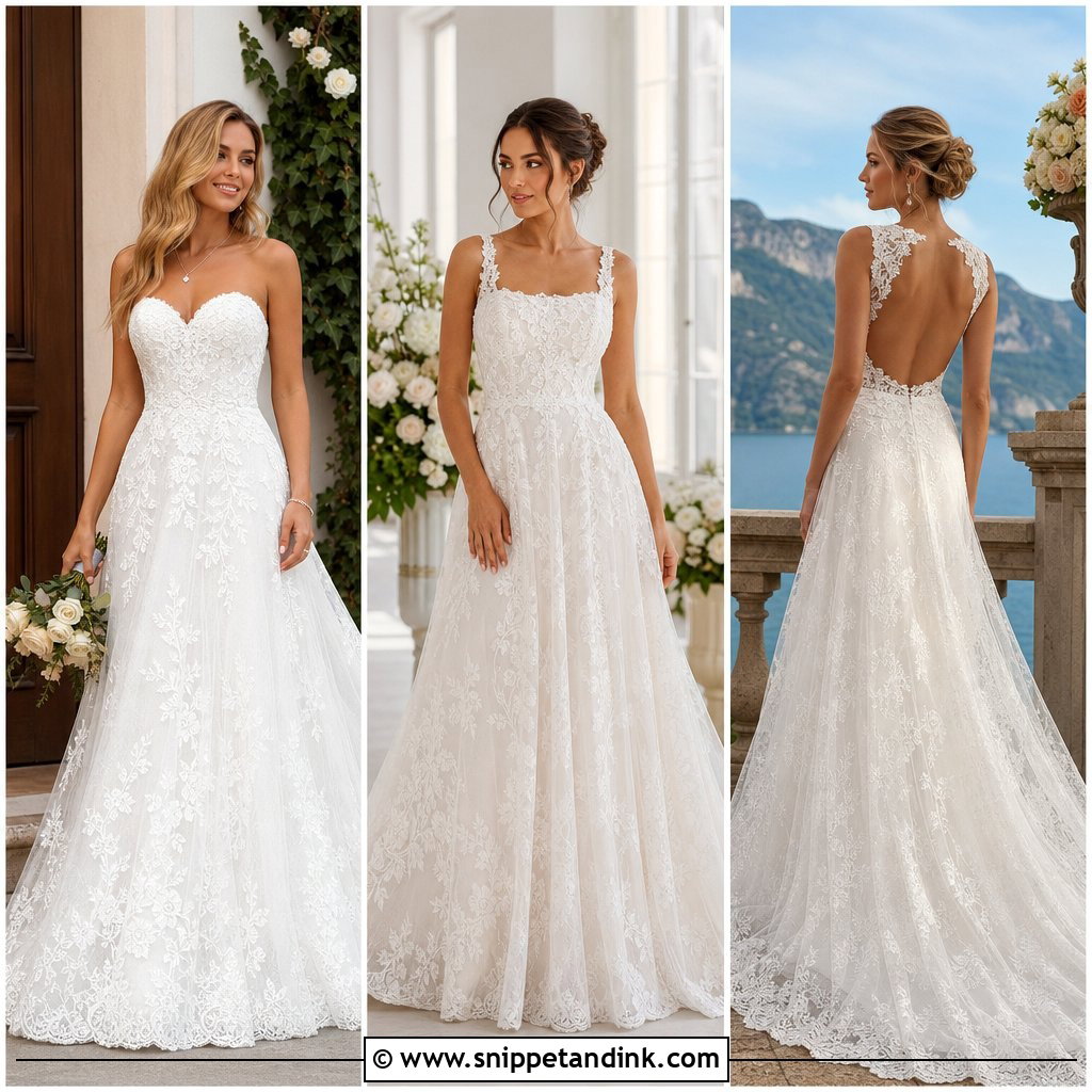 20 Lace Aline Wedding Dress Ideas: Romantic Bridal Inspiration