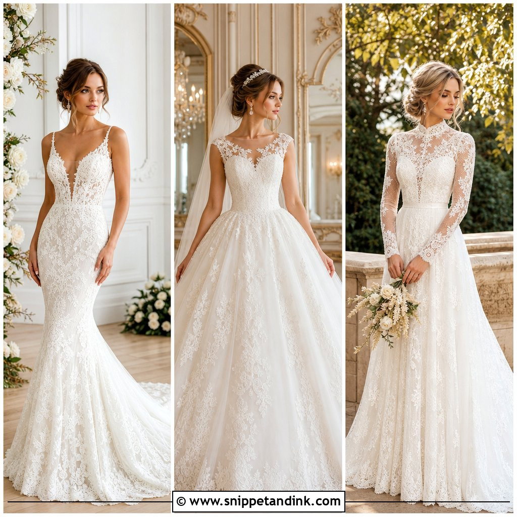 20 Lace Bridal Dresses for an Unforgettably Romantic Look