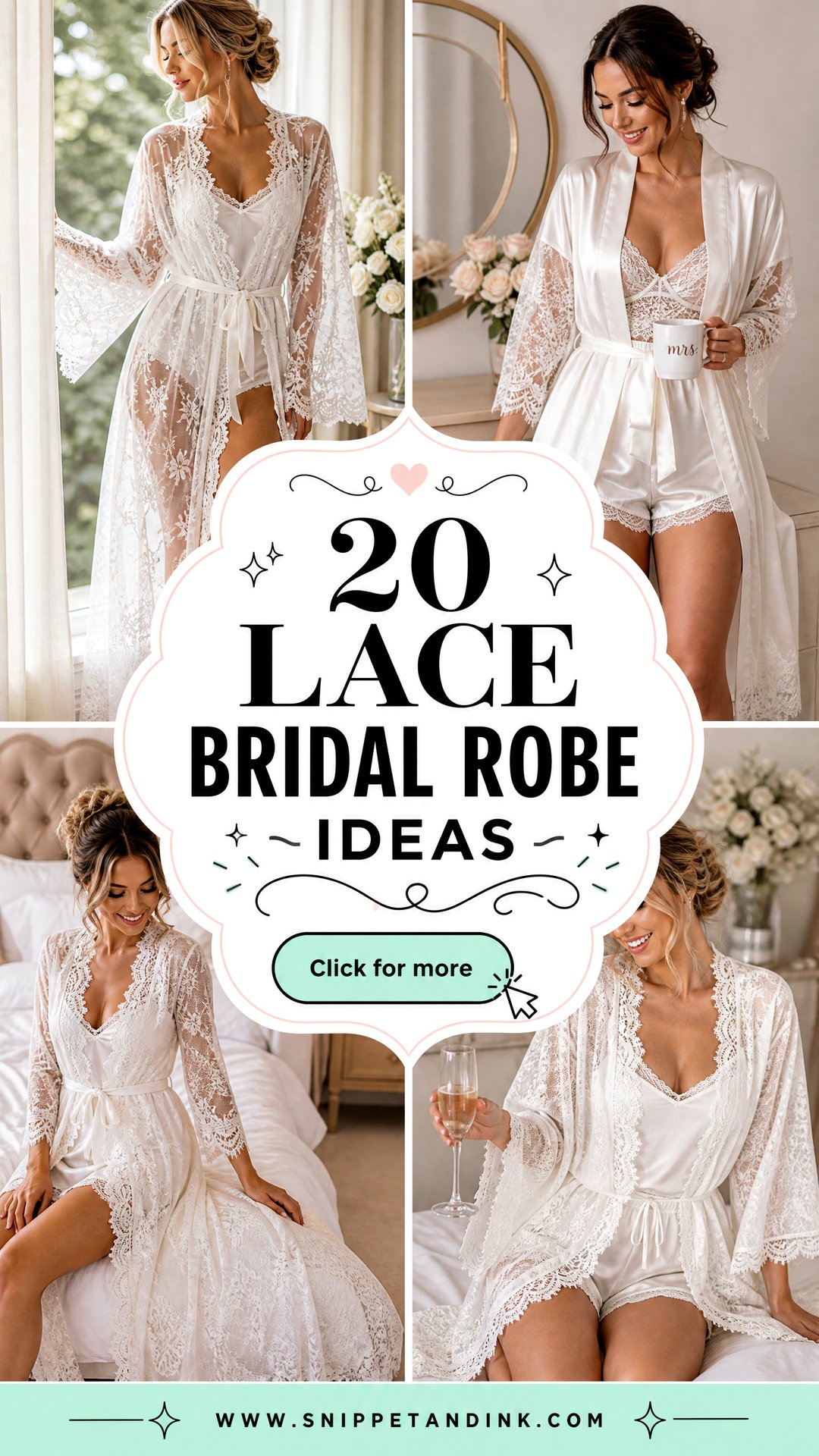 20 Lace Bridal Robe Ideas for Elegant Wedding Mornings - 20 Lace Bridal Robe Ideas for Elegant Wedding Mornings