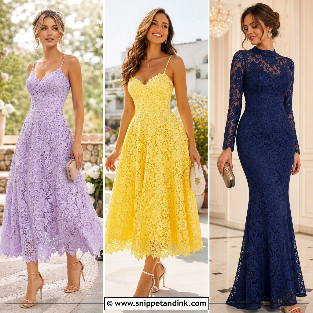 20 Lace Dress for Wedding Ideas for Romantic Guest Style