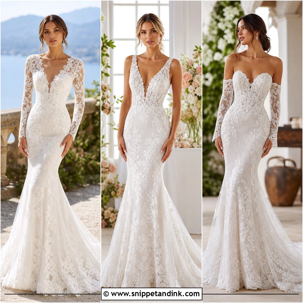 20 Lace Fit and Flare Wedding Dress Ideas: Chic Bridal Picks