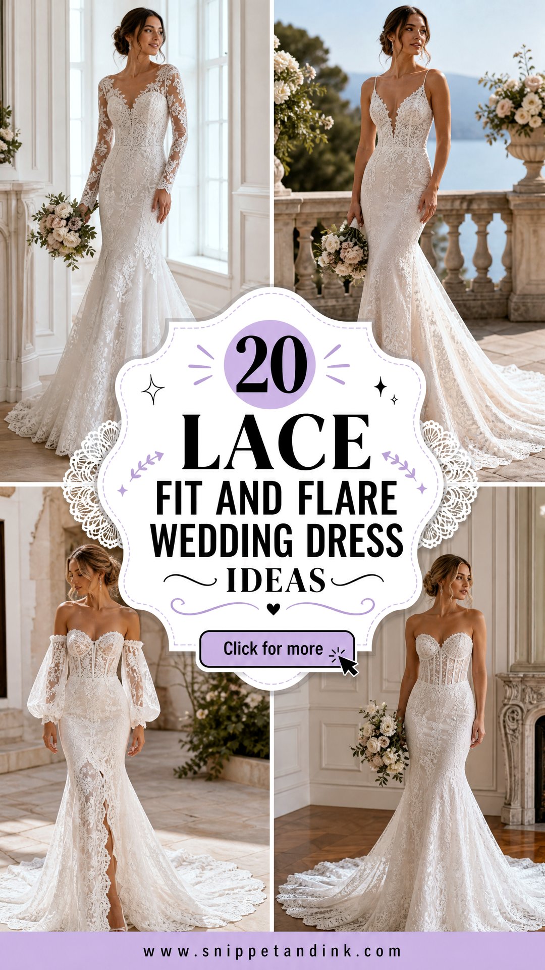 20 Lace Fit and Flare Wedding Dress Ideas Chic Bridal Picks - 20 Lace Fit and Flare Wedding Dress Ideas: Chic Bridal Picks