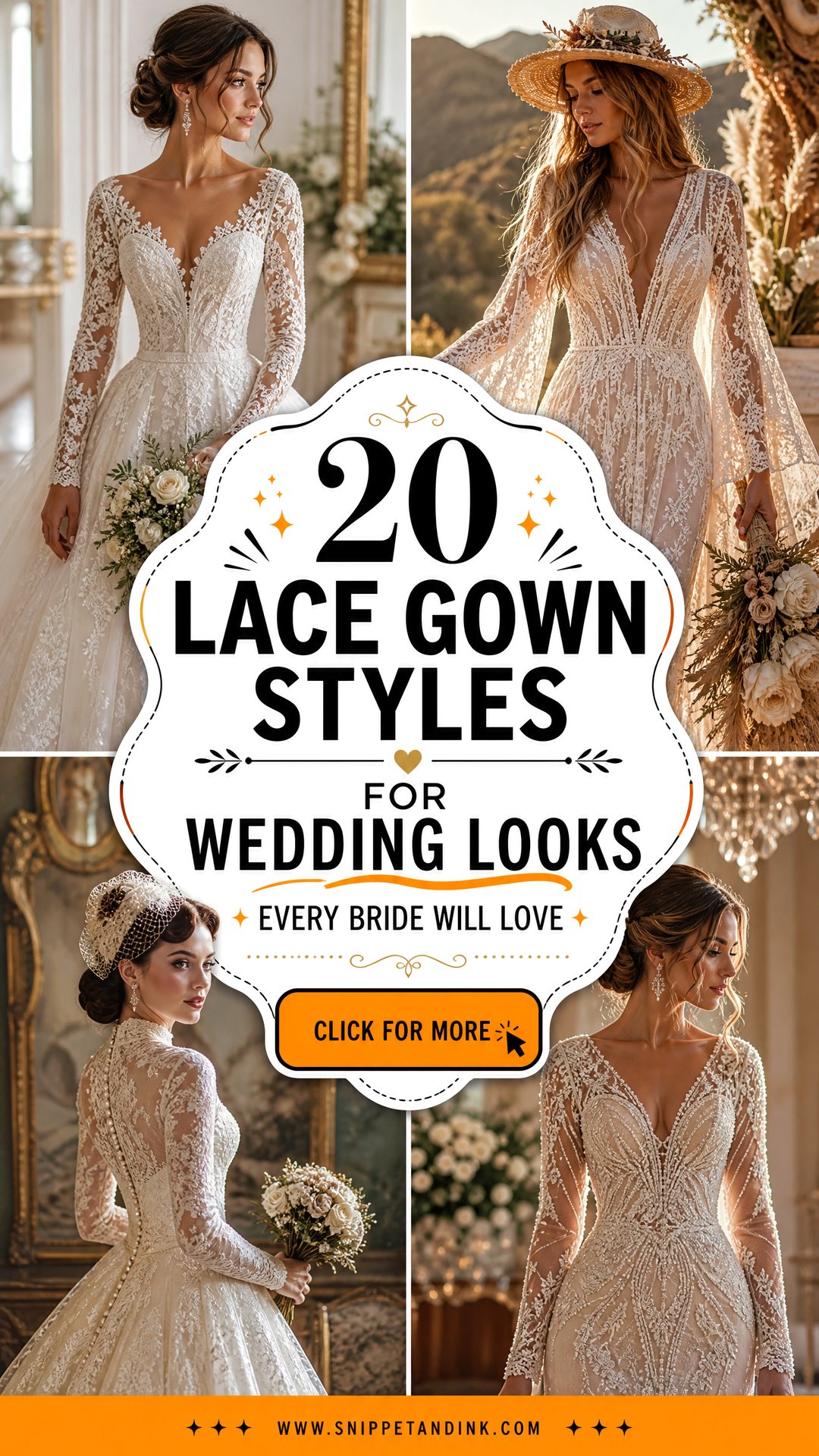 20 Lace Gown Styles for Wedding Looks Every Bride Will Love - 20 Lace Gown Styles for Wedding Looks Every Bride Will Love