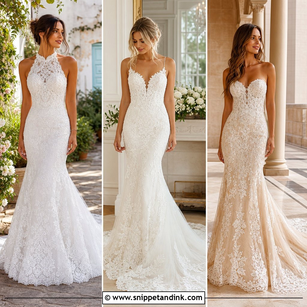 20 Lace Mermaid Wedding Dresses Curves With Timeless Glamour