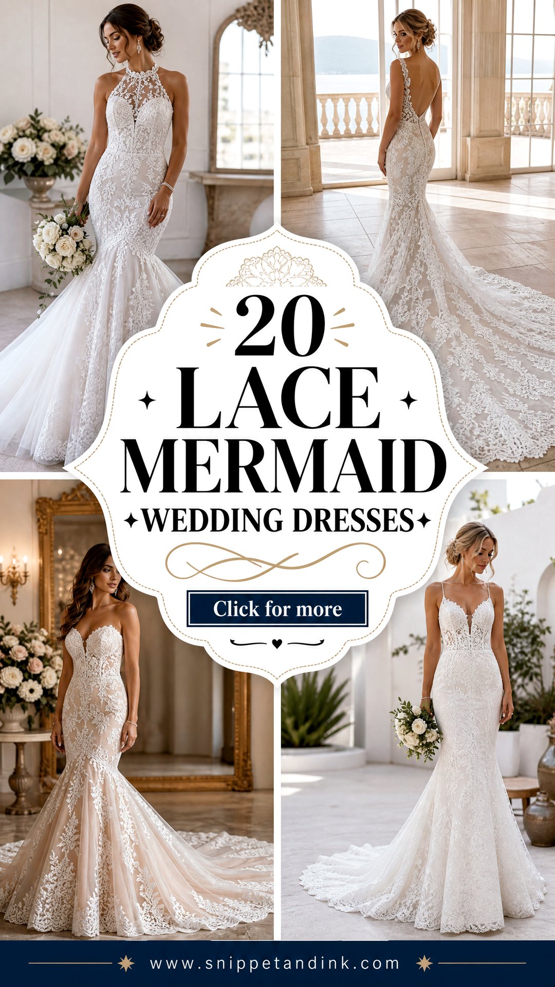 20 Lace Mermaid Wedding Dresses Curves With Timeless Glamour - 20 Lace Mermaid Wedding Dresses: Curves With Timeless Glamour