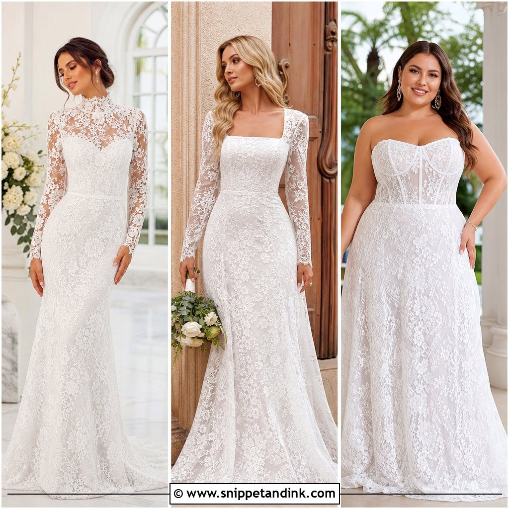 20 Lace Overlay Wedding Dress Ideas for Timeless Brides