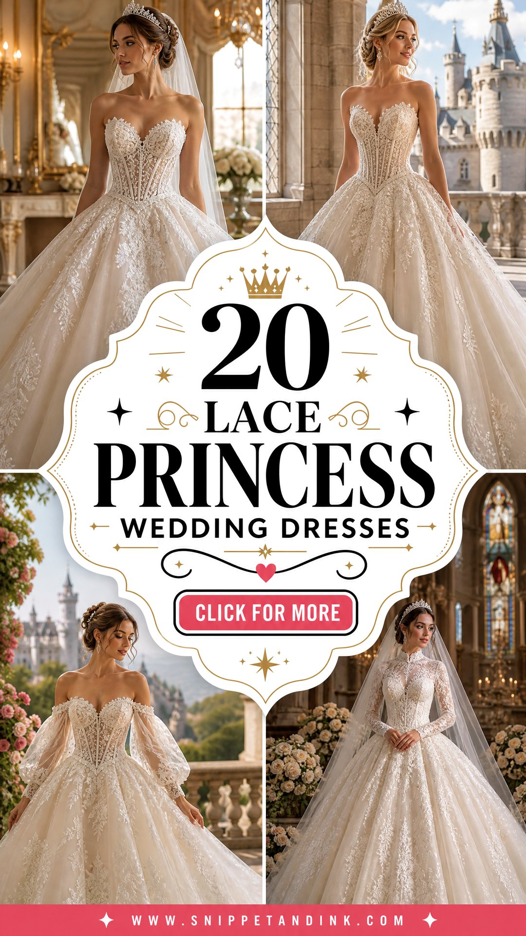 20 Lace Princess Wedding Dresses Regal Styles for Modern Brides - 20 Lace Princess Wedding Dresses: Regal Styles for Modern Brides