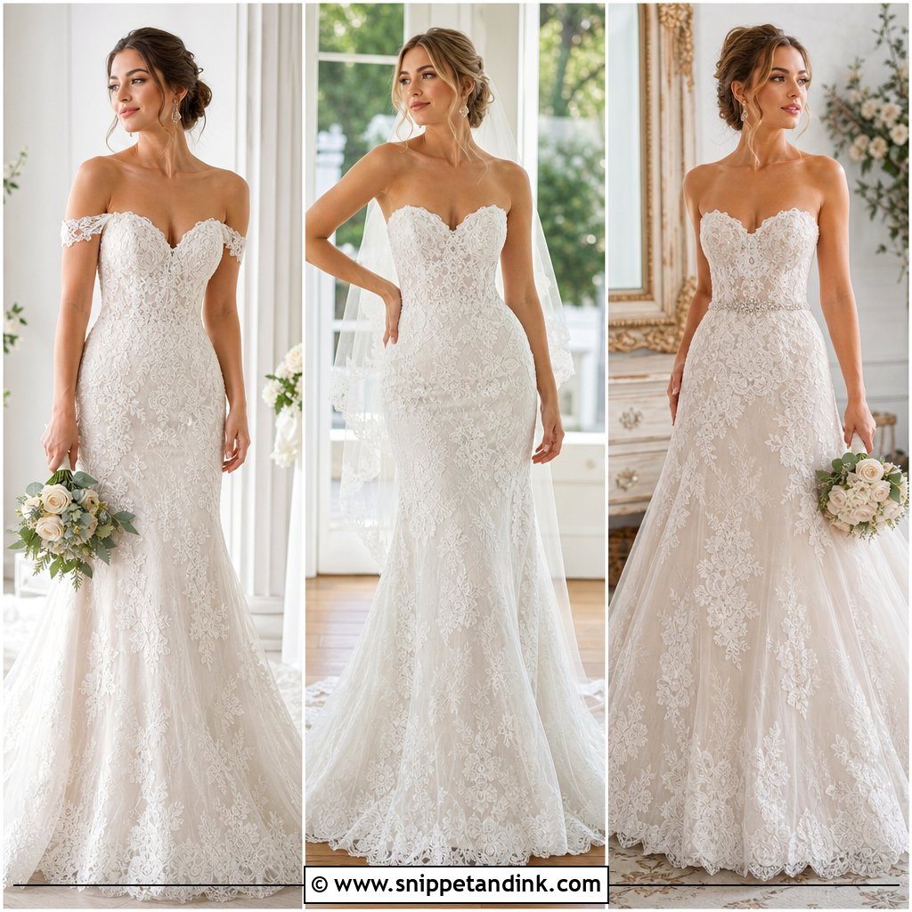 20 Lace Sweetheart Wedding Dress Ideas for Timeless Romance