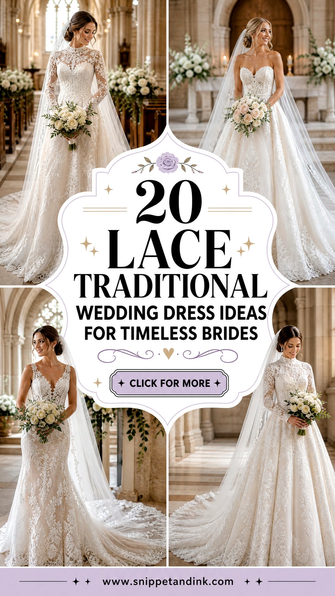 20 Lace Traditional Wedding Dress Ideas for Timeless Brides - 20 Lace Traditional Wedding Dress Ideas for Timeless Brides