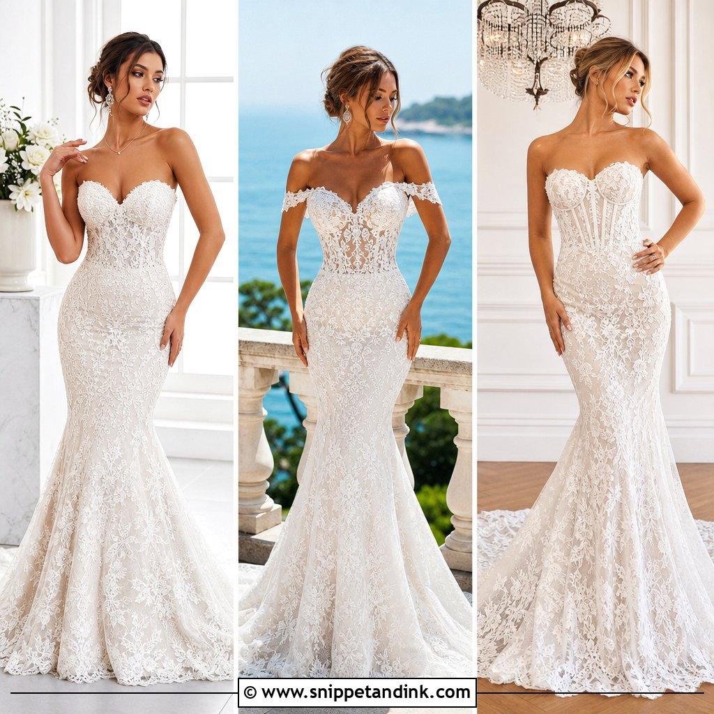 20 Lace Trumpet Wedding Dress Ideas for a Showstopping Look