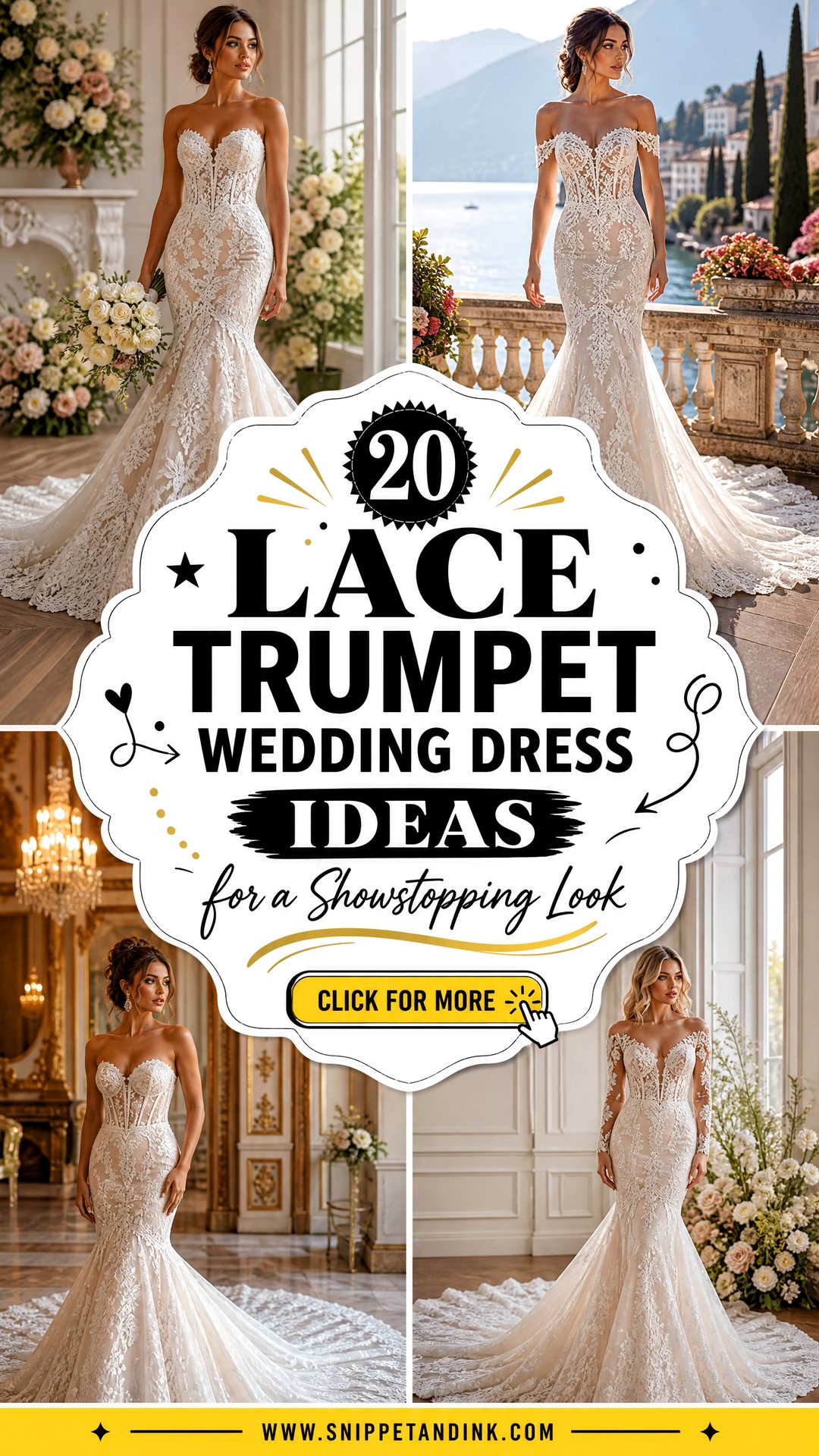 20 Lace Trumpet Wedding Dress Ideas for a Showstopping Look - 20 Lace Trumpet Wedding Dress Ideas for a Showstopping Look