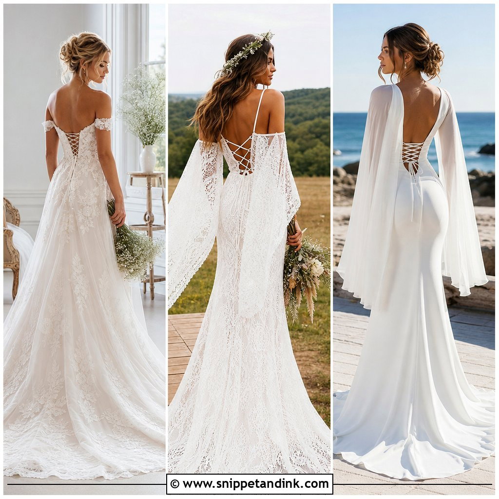 20 Lace Up Back Wedding Dress Ideas for a Stunning Bridal Exit