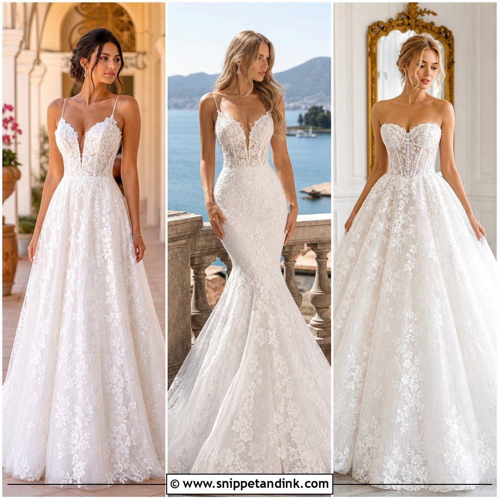 20 Lace Wedding Dress Inspo Ideas for Your Dream Bridal Look