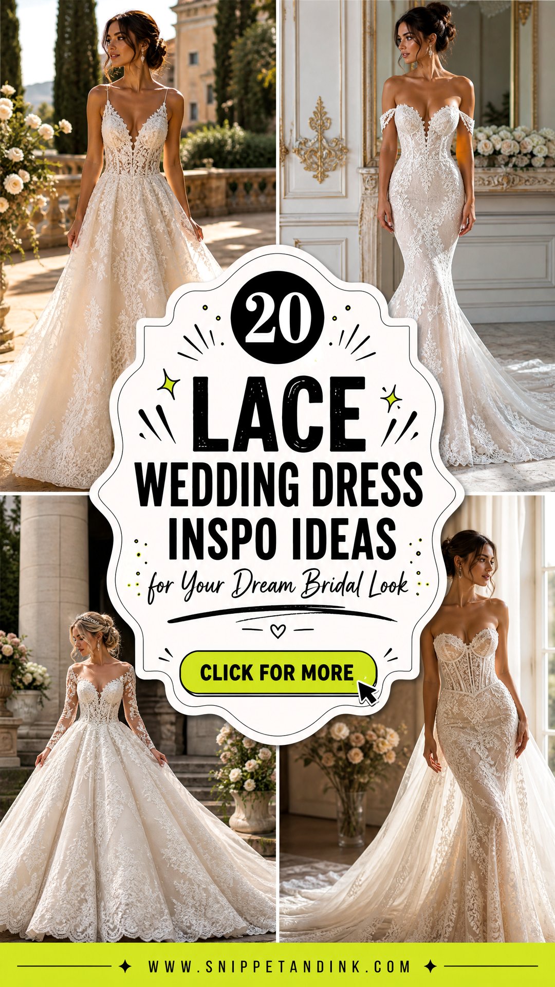 20 Lace Wedding Dress Inspo Ideas for Your Dream Bridal Look - 20 Lace Wedding Dress Inspo Ideas for Your Dream Bridal Look