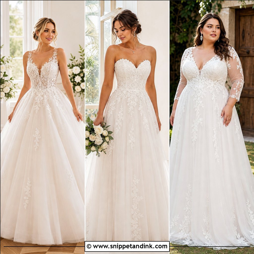 20 Lace and Tulle Wedding Dress Ideas for Romantic Brides