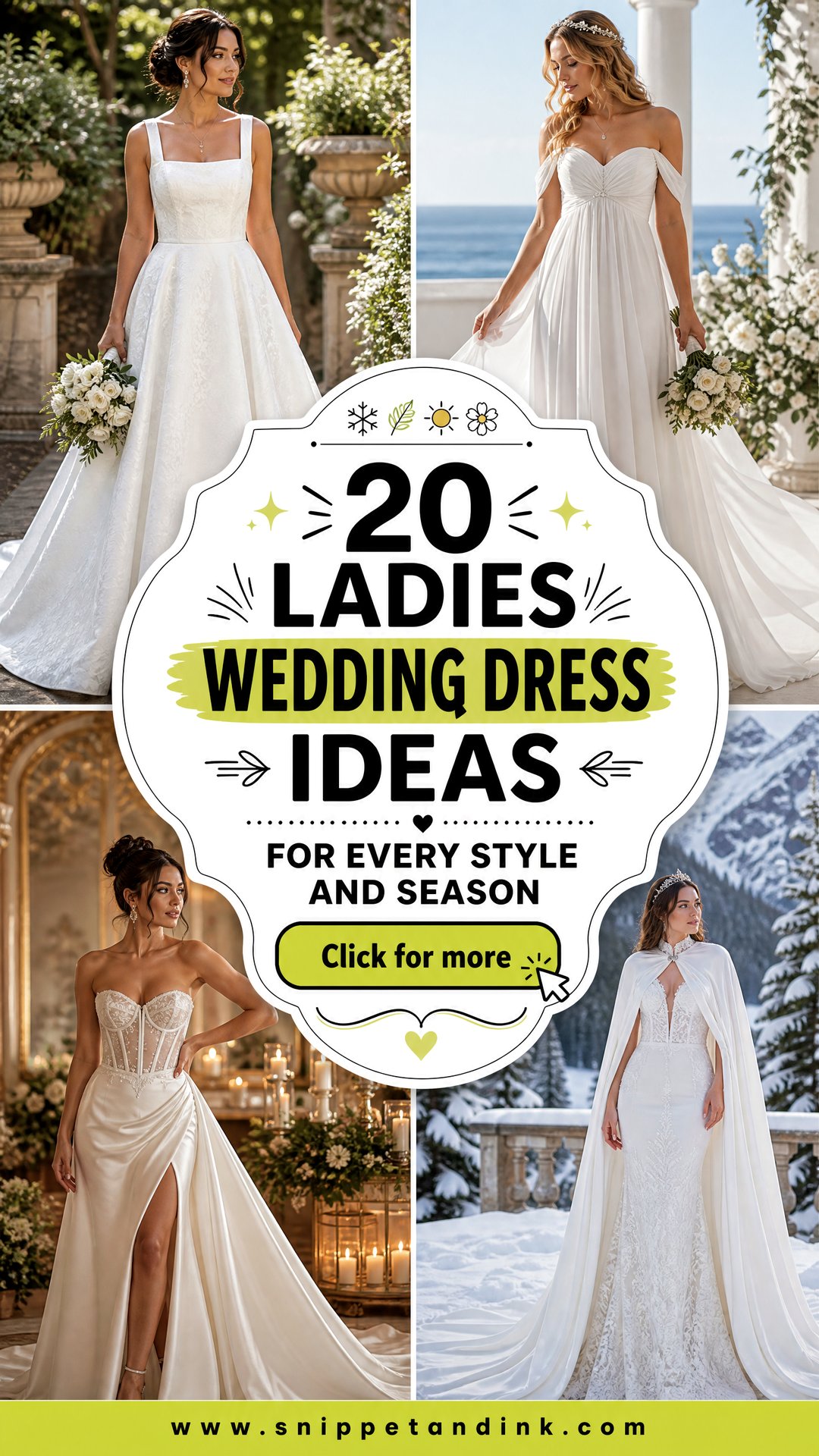 20 Ladies Wedding Dress Ideas for Every Style and Season - 20 Ladies Wedding Dress Ideas for Every Style and Season