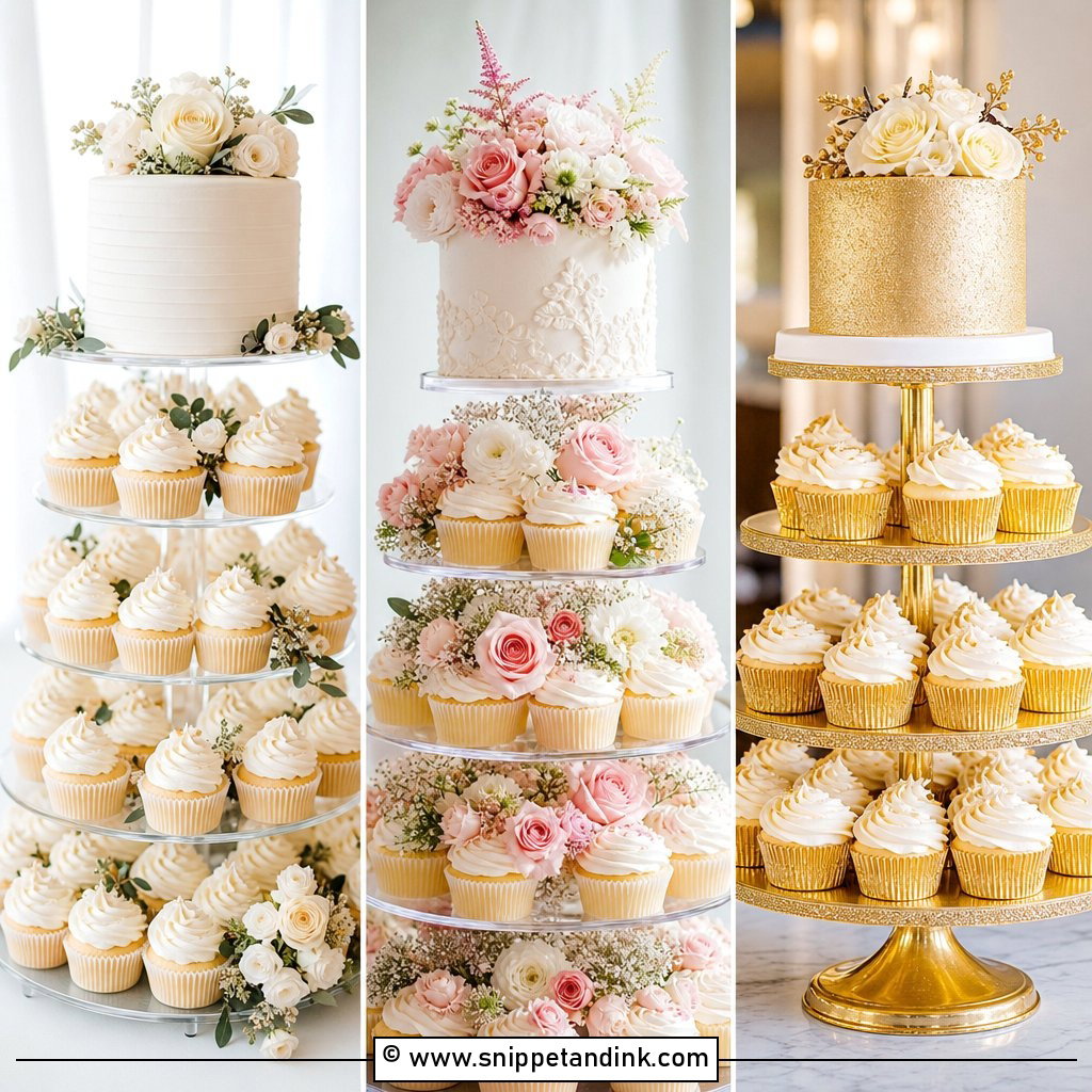 20 Large Cupcake Cakes for Wedding Sweet Display Ideas