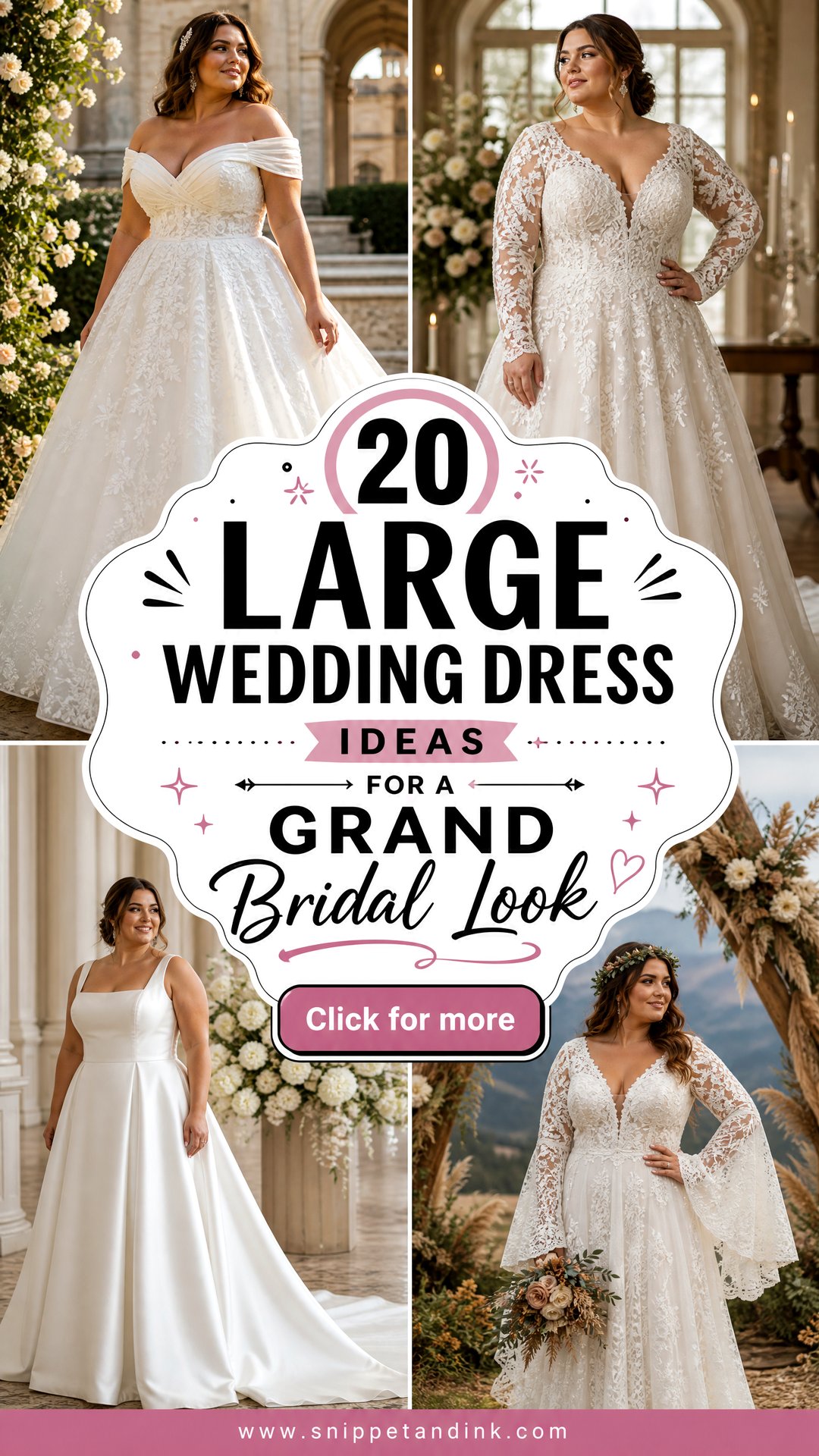 20 Large Wedding Dress Ideas for a Grand Bridal Look - 20 Large Wedding Dress Ideas for a Grand Bridal Look