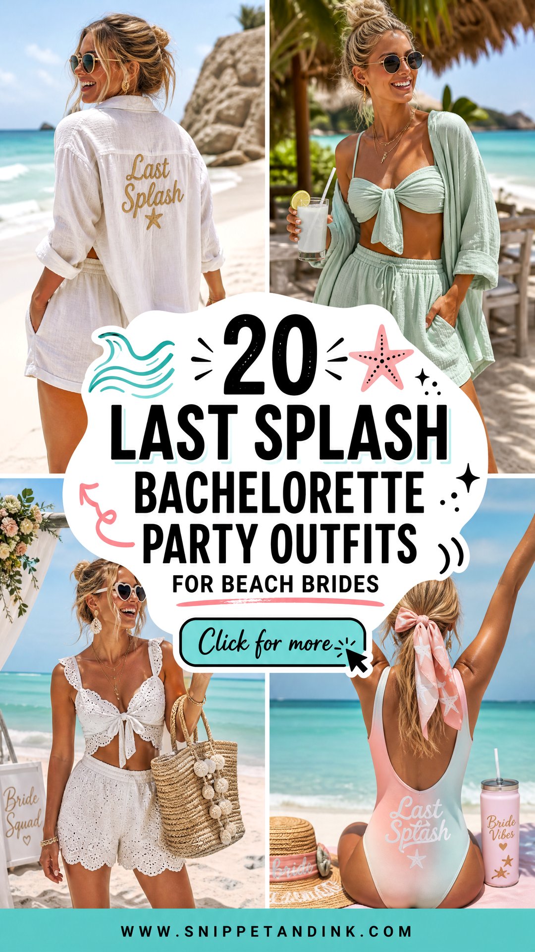 20 Last Splash Bachelorette Party Outfits for Beach Brides - 20 Last Splash Bachelorette Party Outfits for Beach Brides