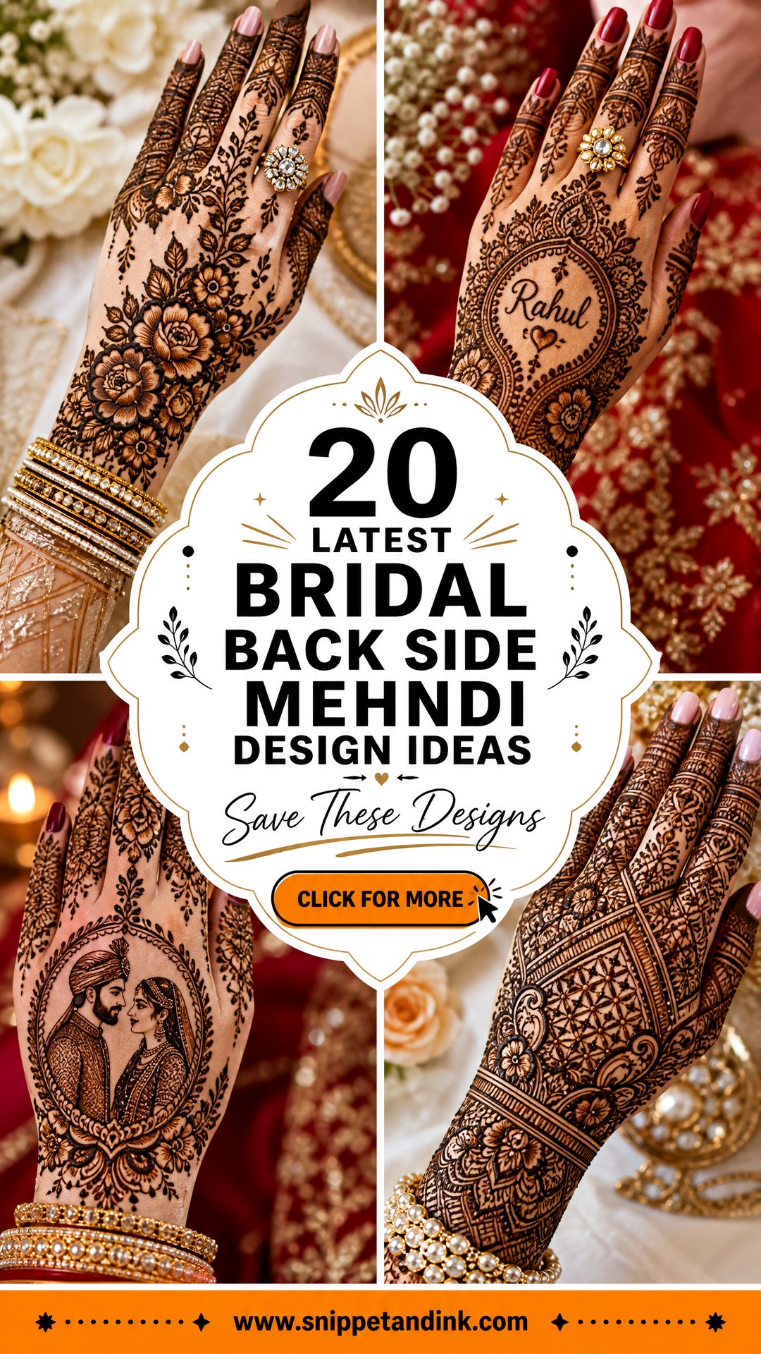 20 Latest Bridal Back Side Mehndi Design Ideas to Save - 20 Latest Bridal Back Side Mehndi Design Ideas to Save