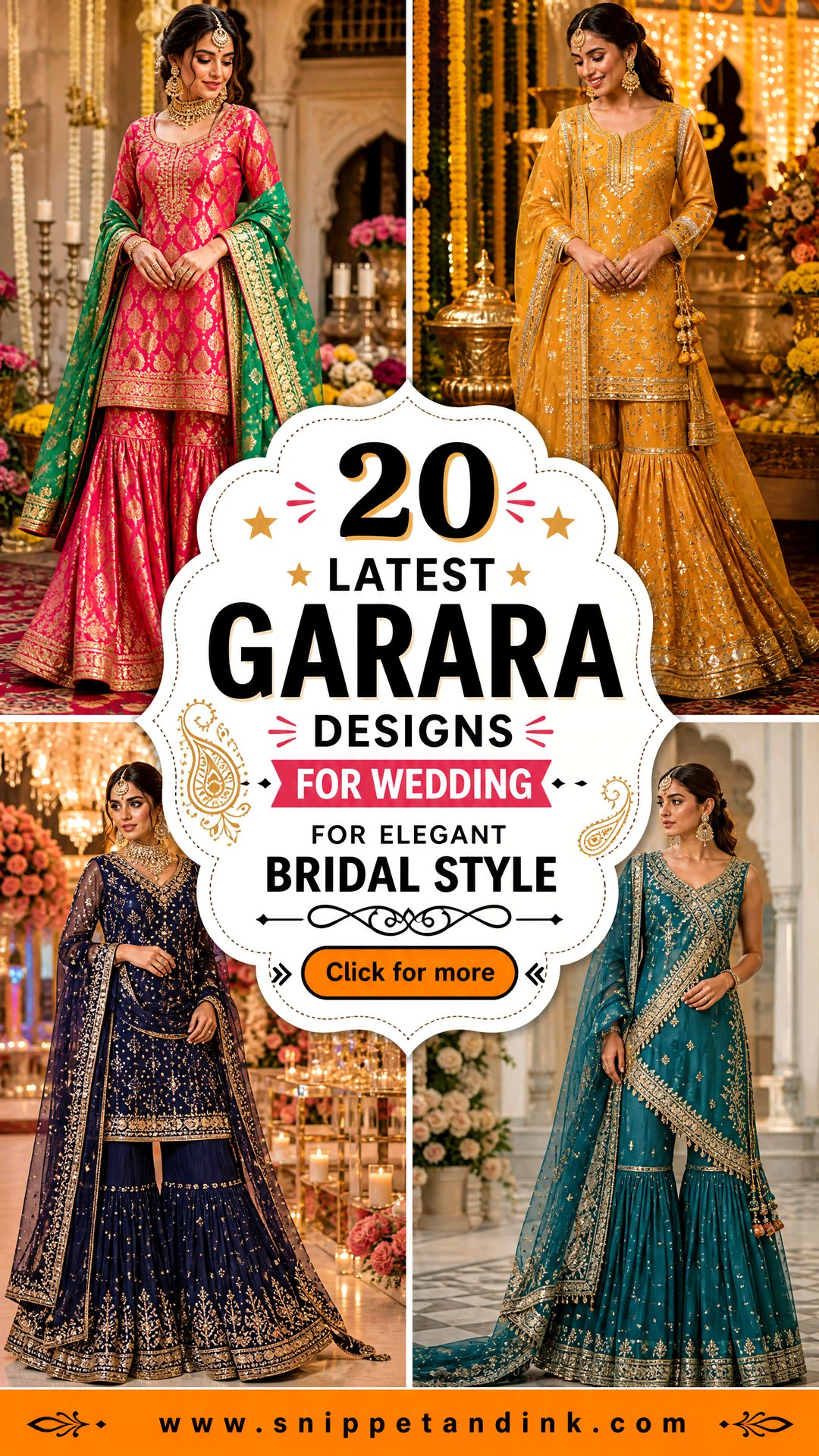 20 Latest Garara Designs for Wedding for Elegant Bridal Style - 20 Latest Garara Designs for Wedding for Elegant Bridal Style