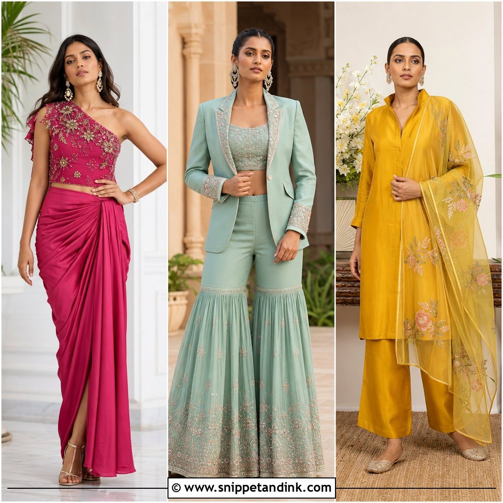 20 Latest Indo Western Wedding Outfits for Modern Guests