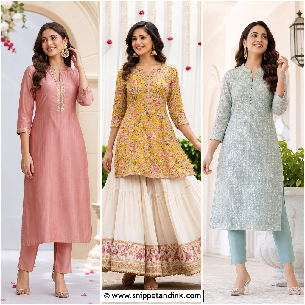 20 Latest Kurti Designs for Wedding for Chic Wedding Guests