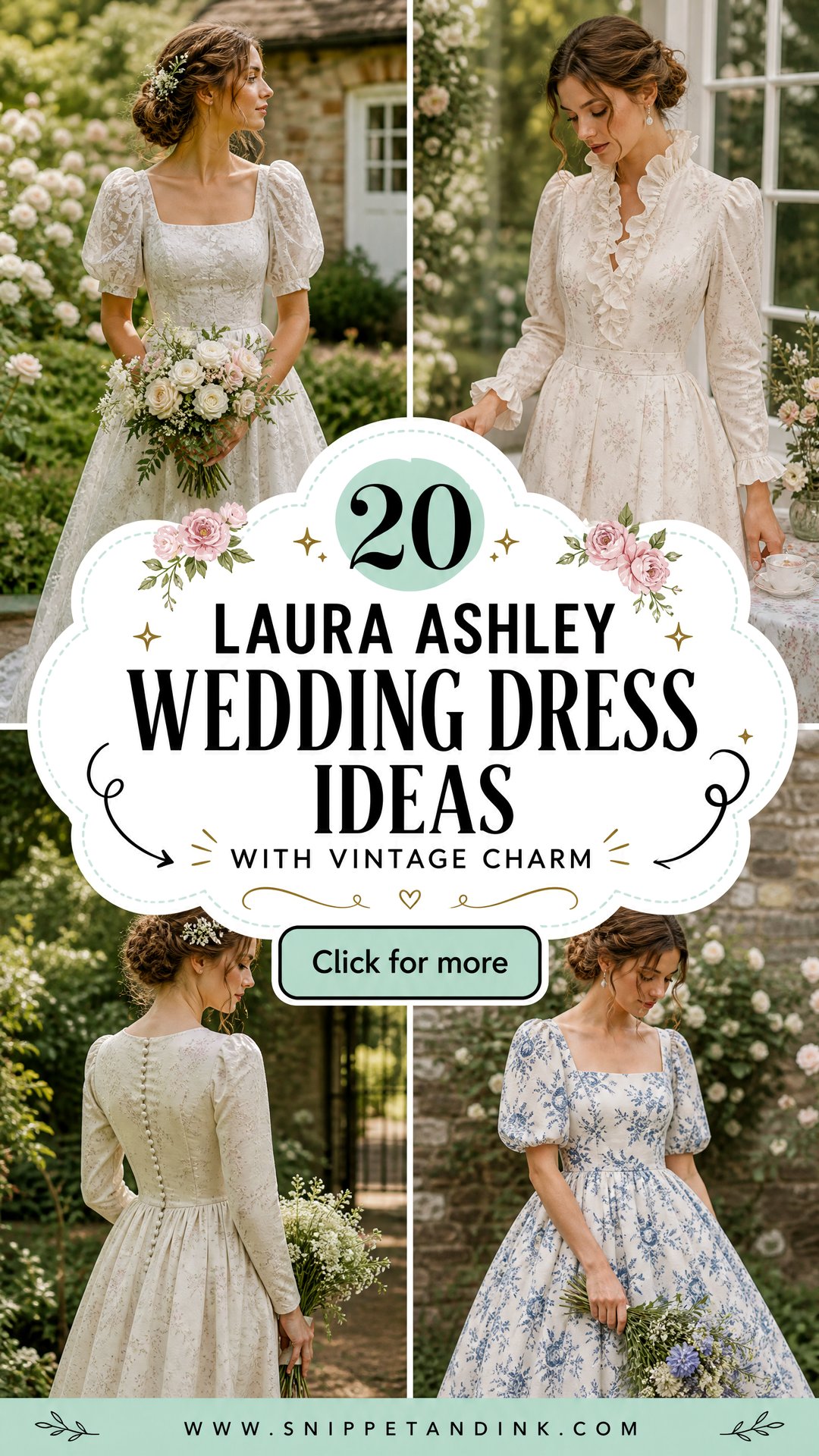 20 Laura Ashley Wedding Dress Ideas With Vintage Charm - 20 Laura Ashley Wedding Dress Ideas With Vintage Charm