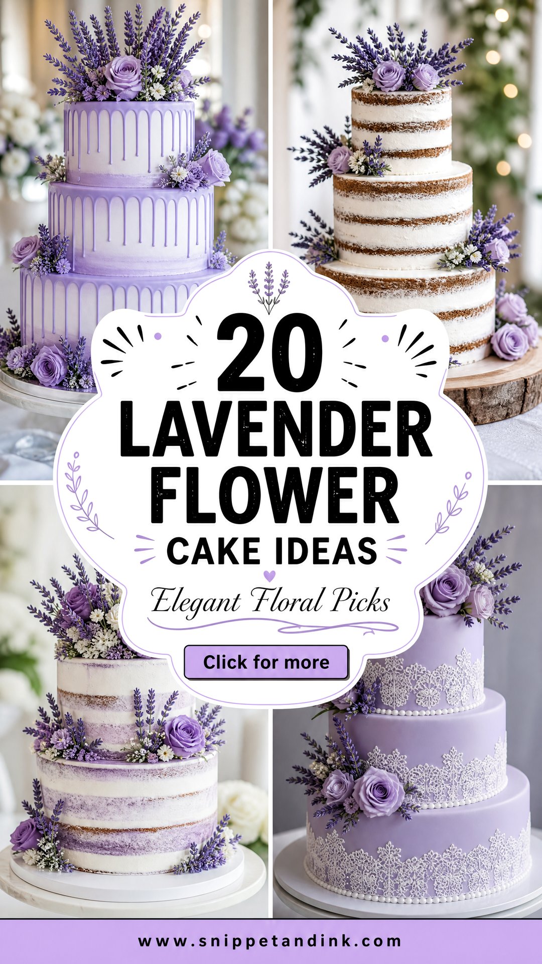 20 Lavender Flower Cake Ideas for Wedding Elegant Picks - 20 Lavender Flower Cake Ideas for Wedding: Elegant Picks