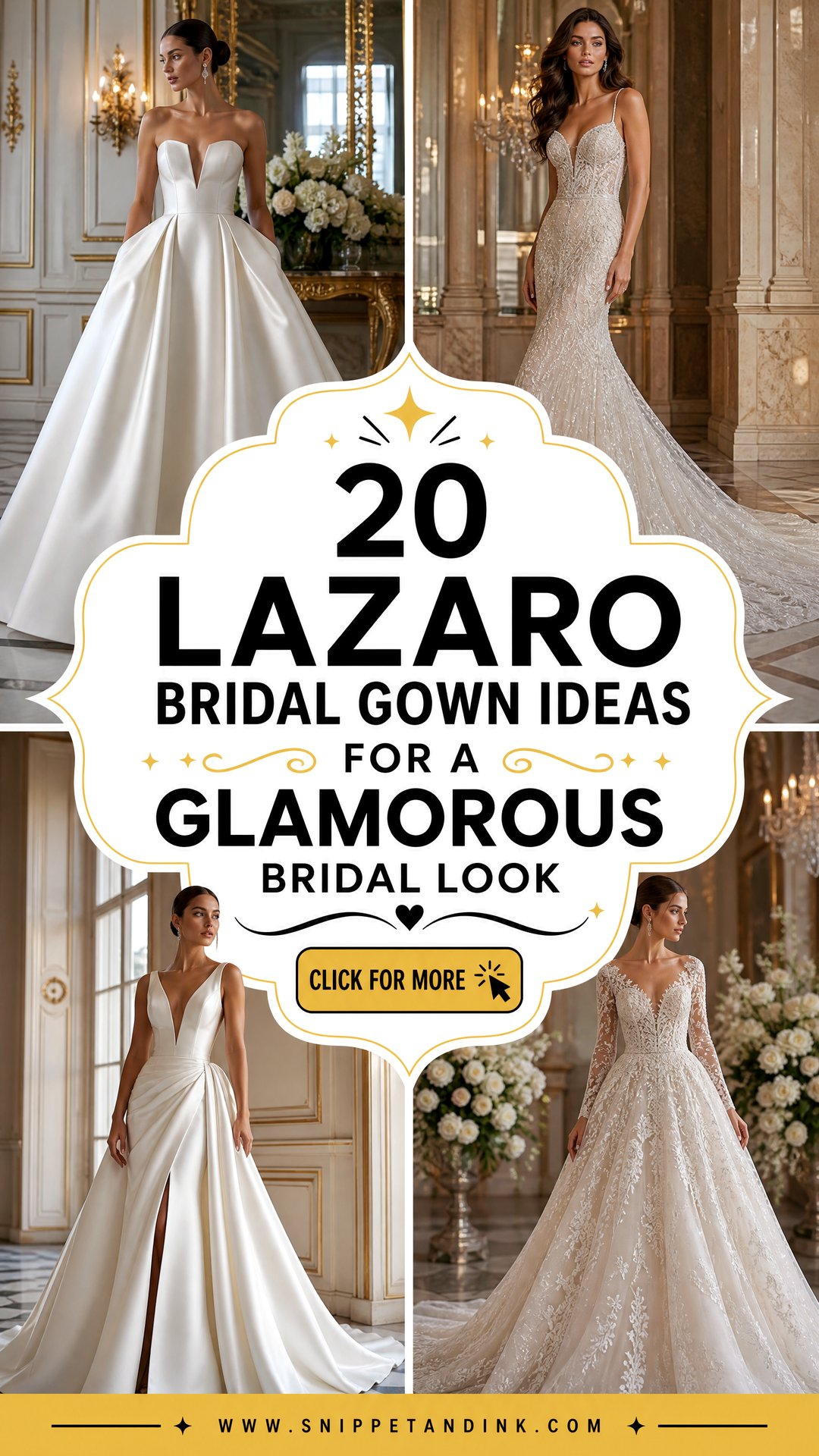 20 Lazaro Bridal Gown Ideas for a Glamorous Bridal Look - 20 Lazaro Bridal Gown Ideas for a Glamorous Bridal Look