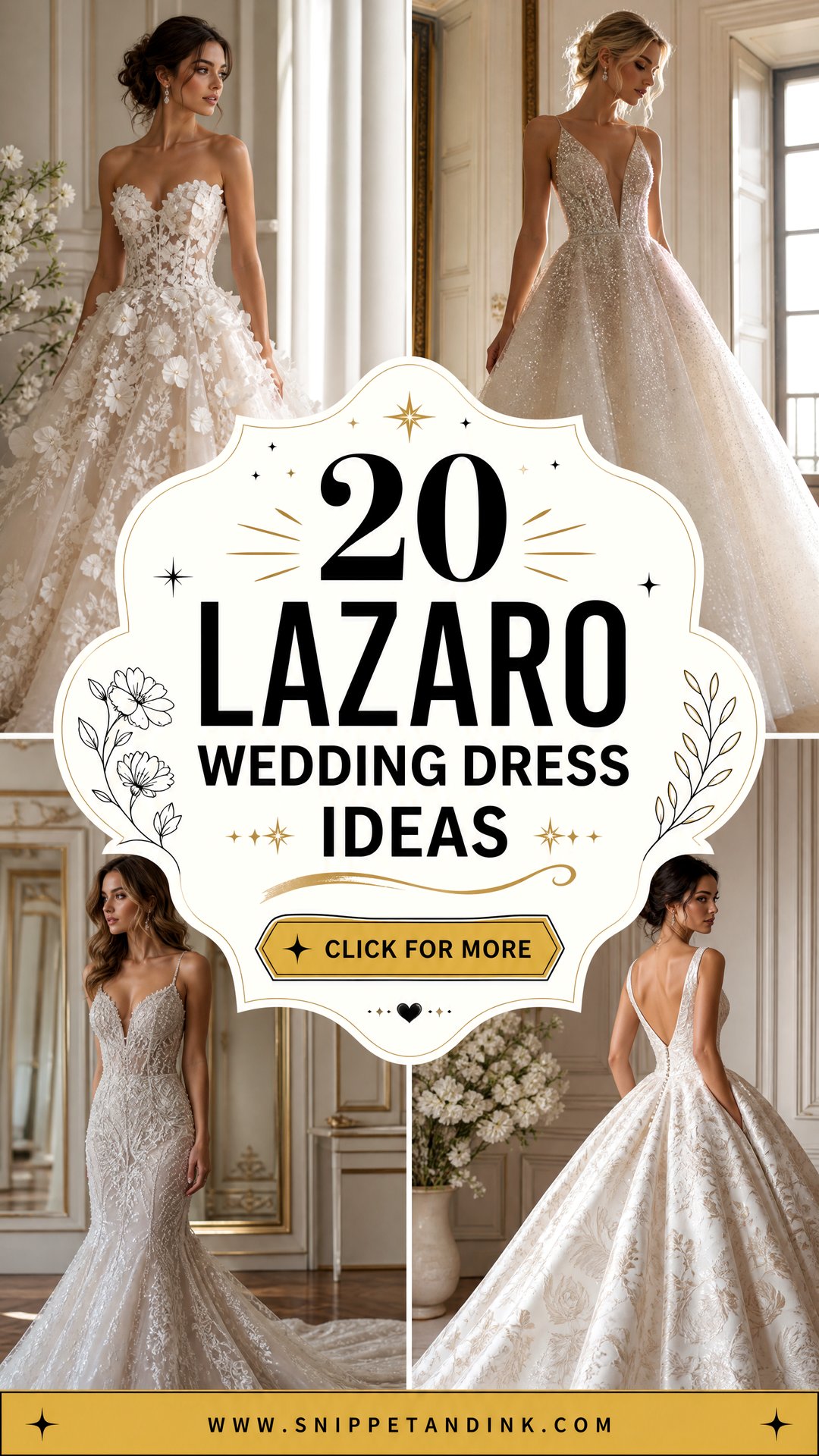 20 Lazaro Wedding Dress Ideas for a Glamorous Bridal Look - 20 Lazaro Wedding Dress Ideas for a Glamorous Bridal Look