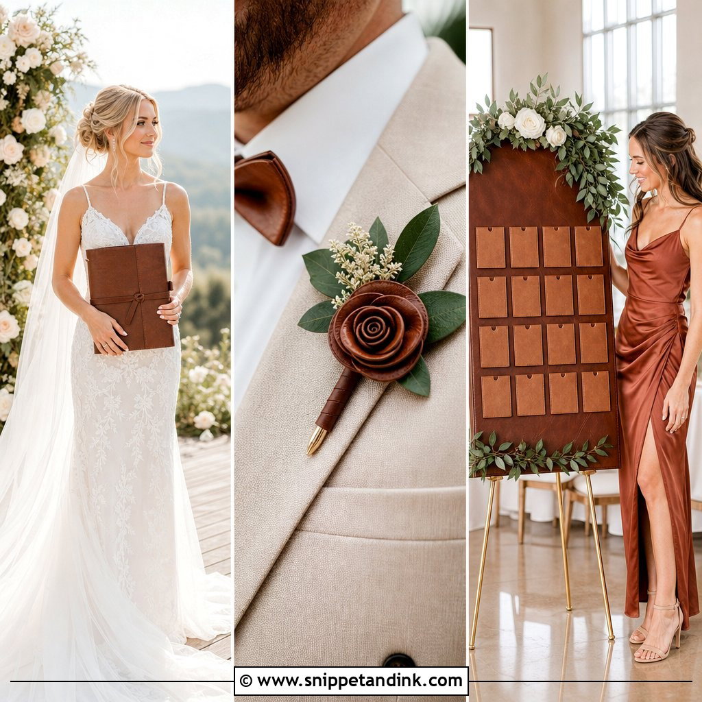 20 Leather Wedding Ideas for a Bold, Modern Bridal Style