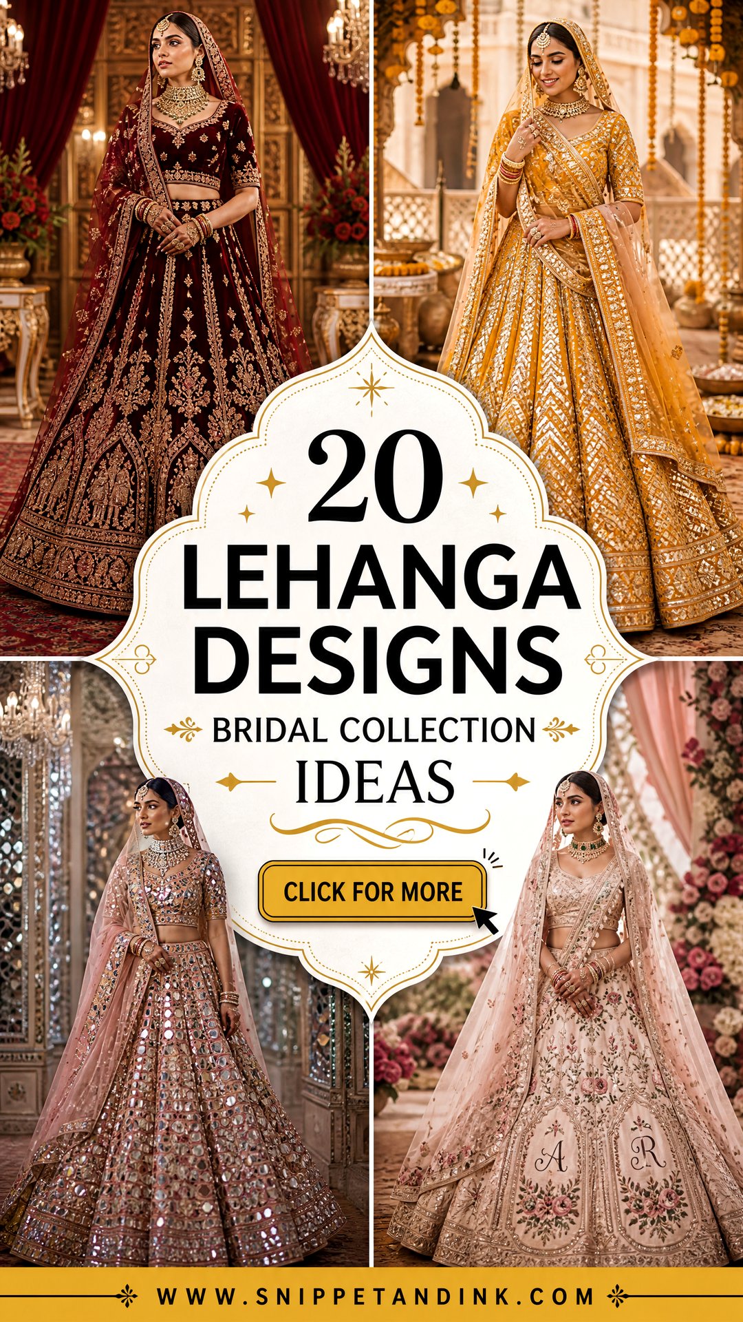 20 Lehanga Designs Bridal Collection for a Regal Wedding Look - 20 Lehanga Designs Bridal Collection for a Regal Wedding Look