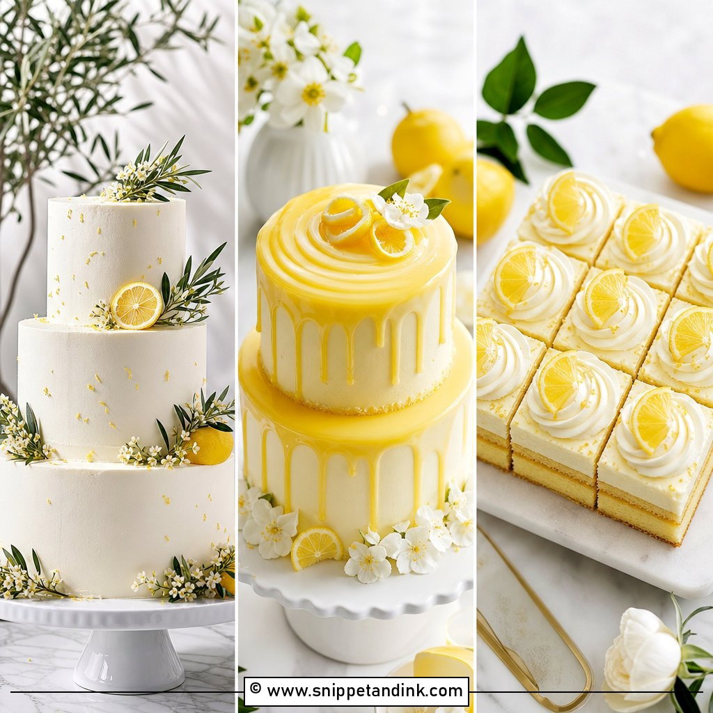 20 Lemon Themed Wedding Cake Ideas for Fresh Citrus Charm